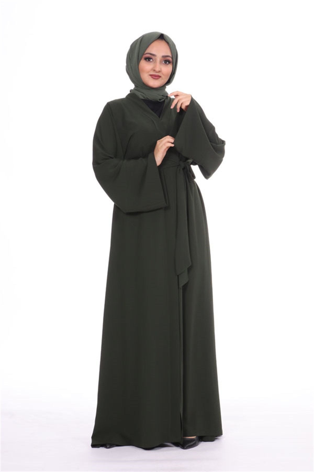 Düz Abaya - Haki
