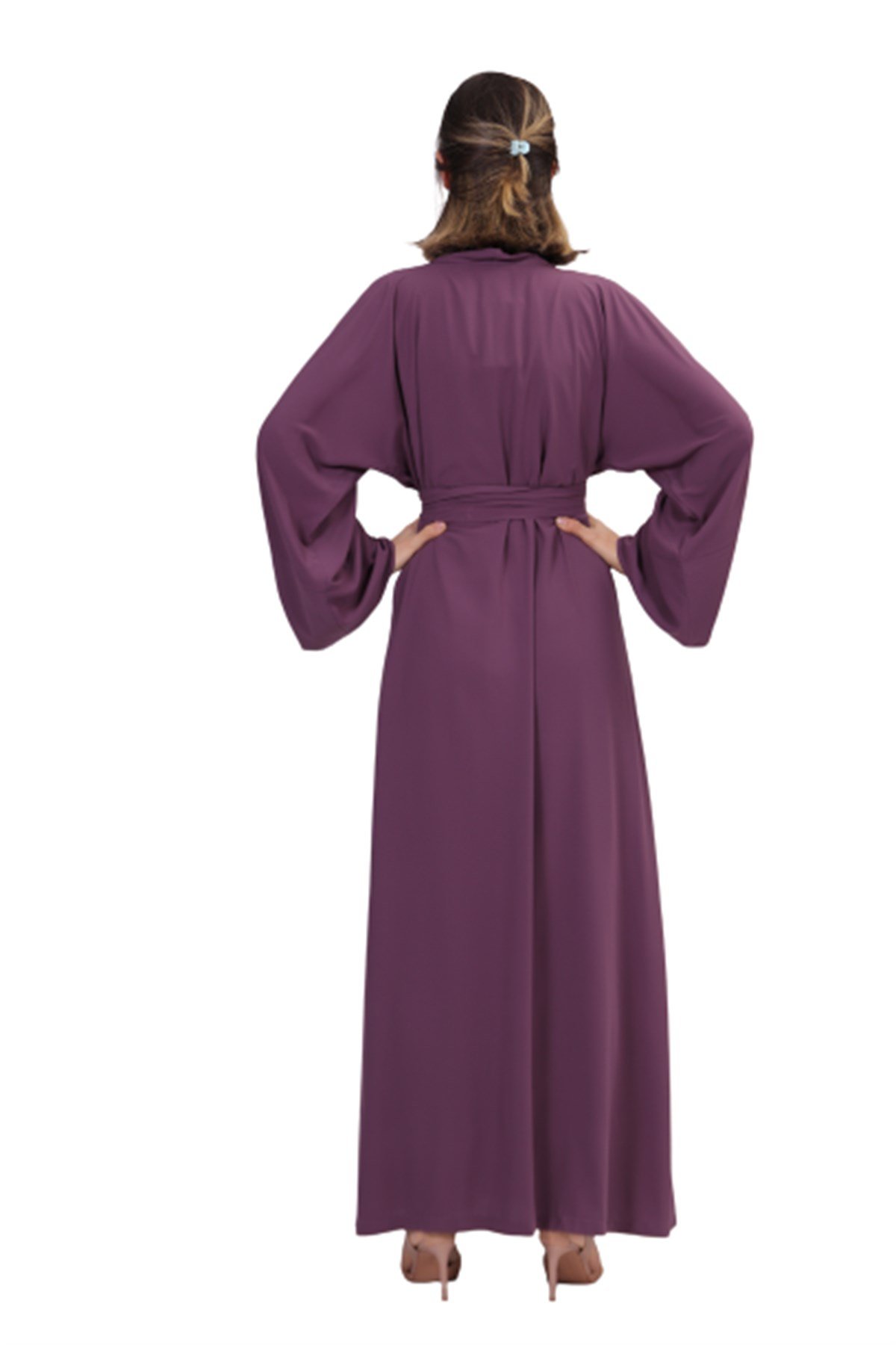 Düz Abaya - Mor