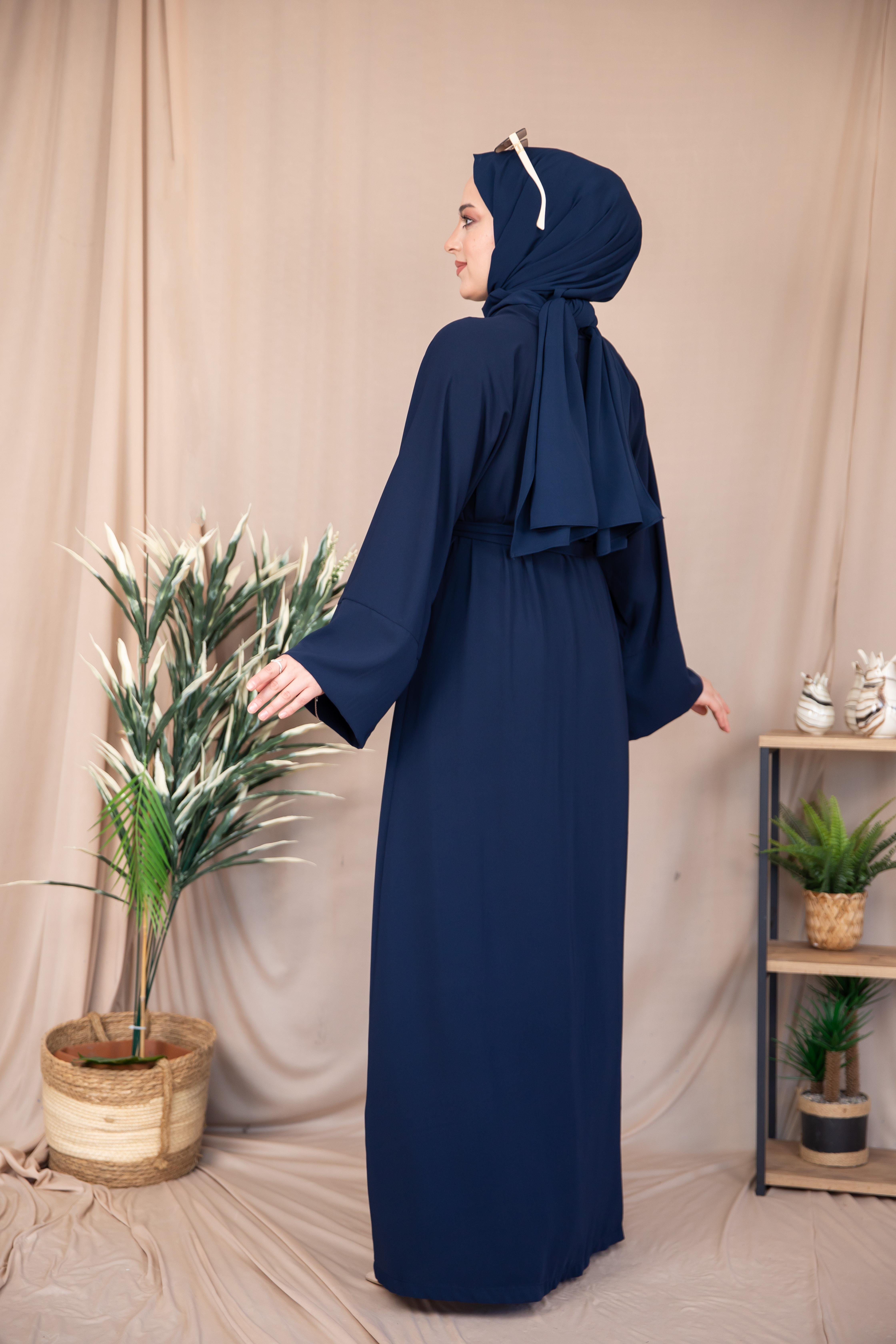 Düz Abaya - Lacivert