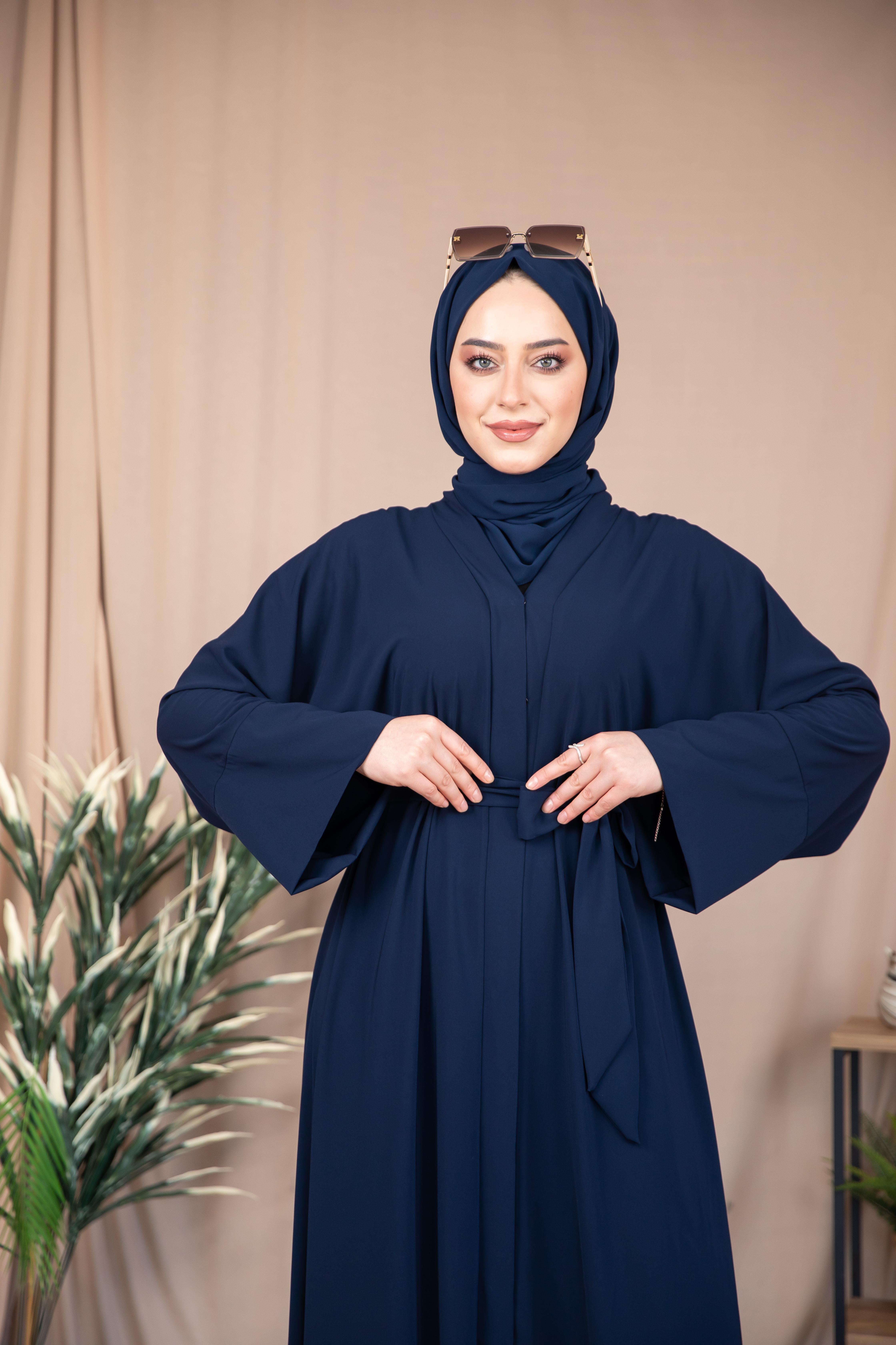 Düz Abaya - Lacivert