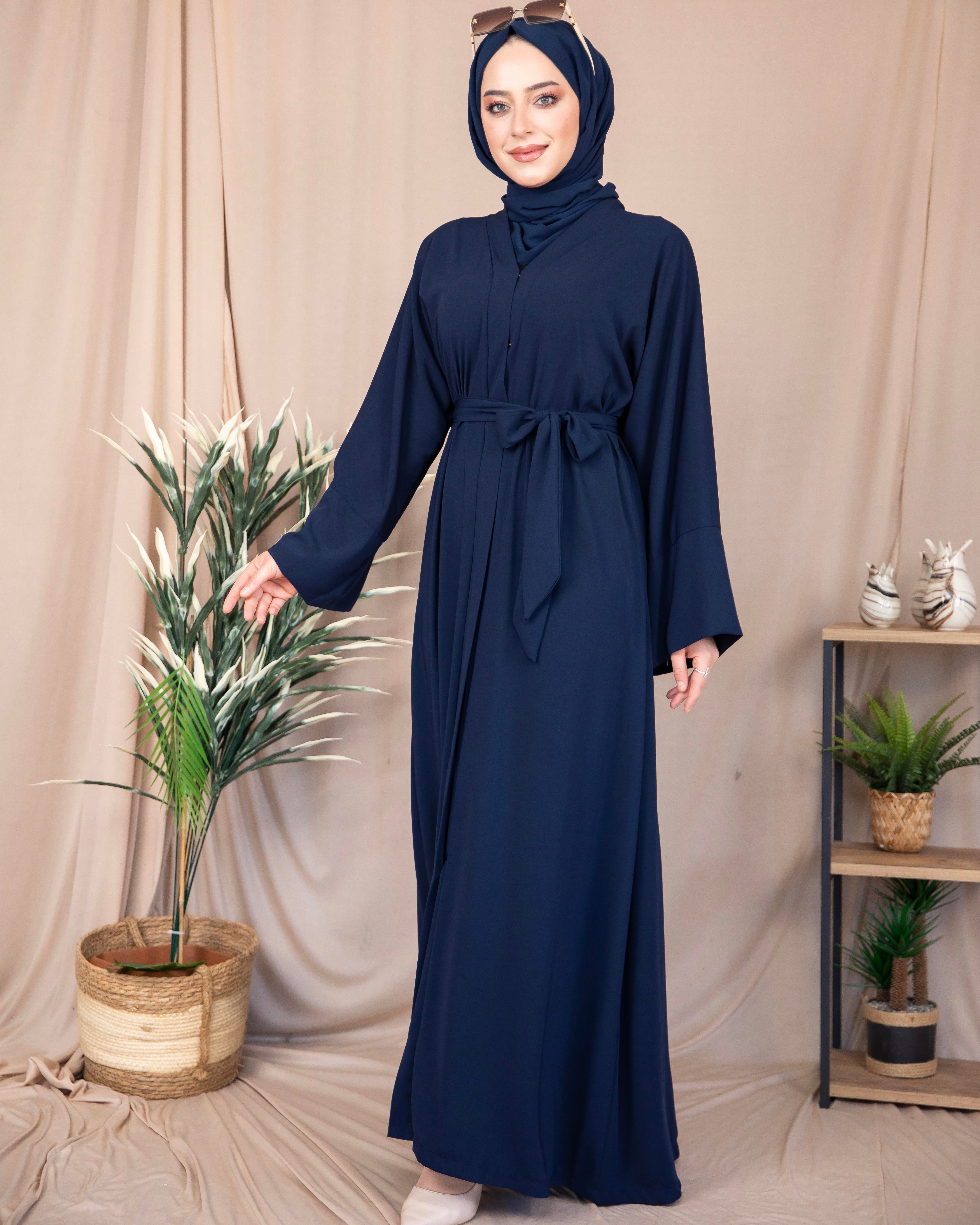 Düz Abaya - Lacivert