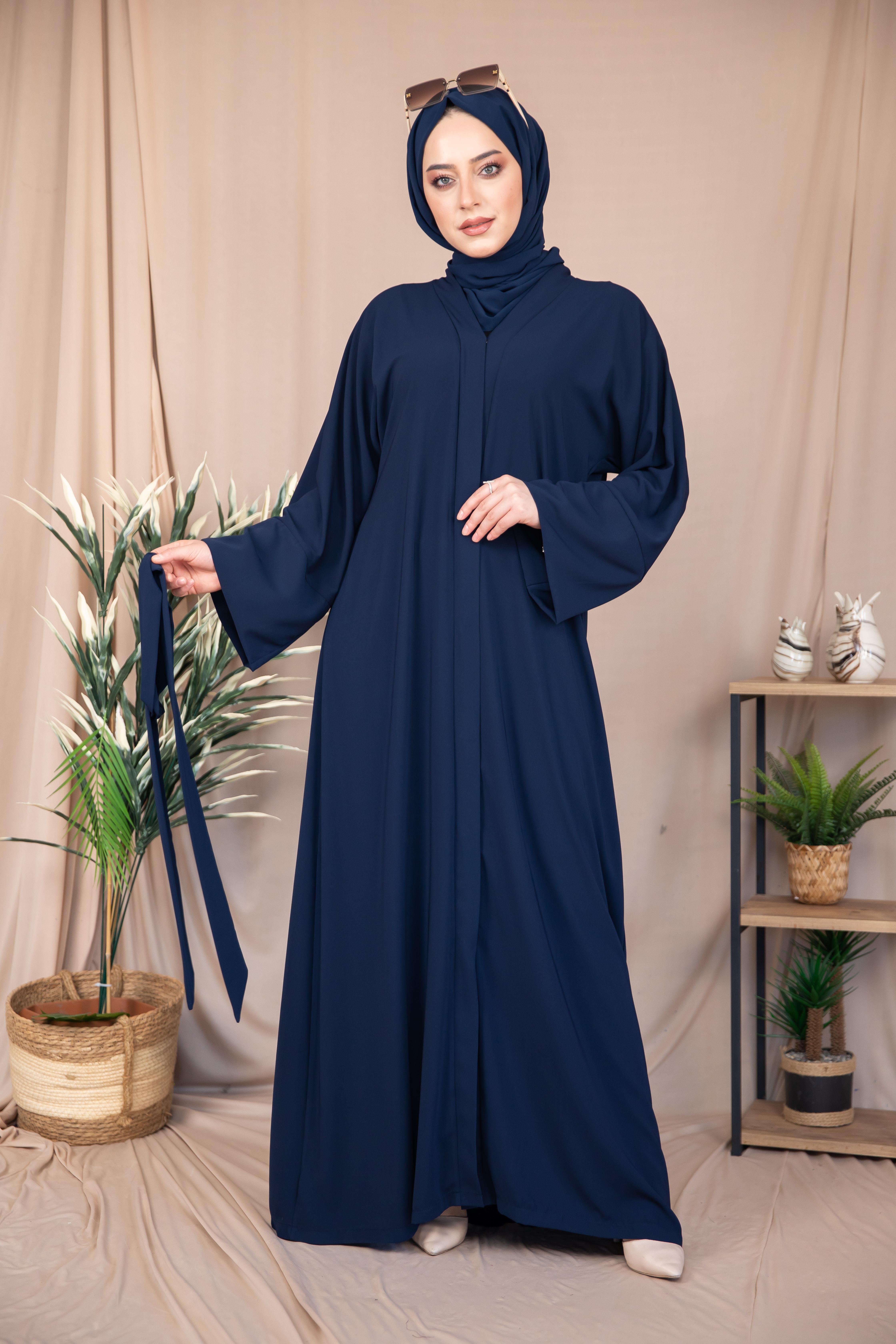 Düz Abaya - Lacivert