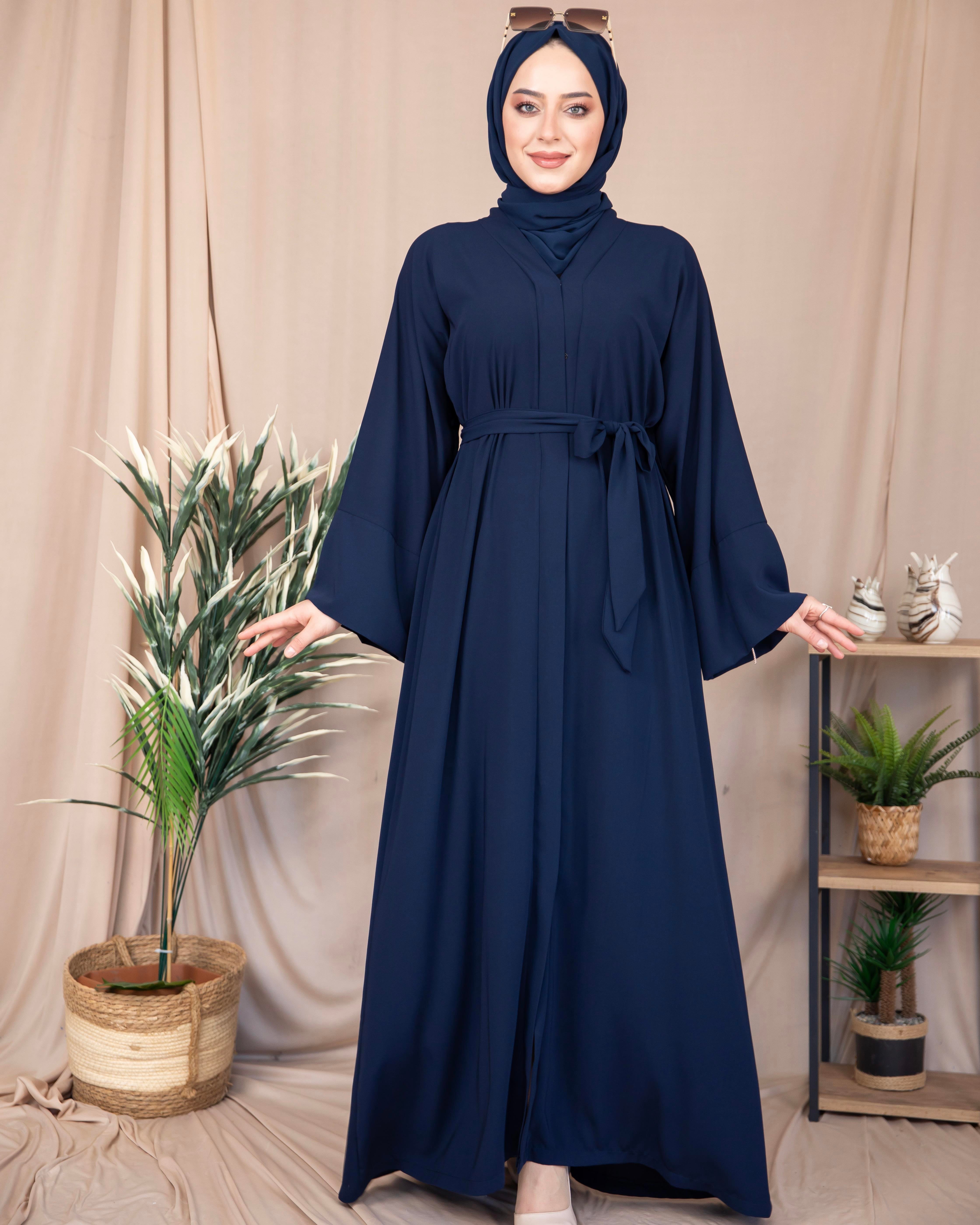 Düz Abaya - Lacivert