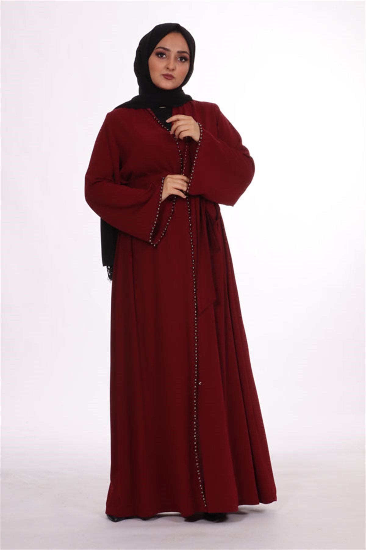İnci Şeritli Abaya - RENK İSMİ SORULACAK