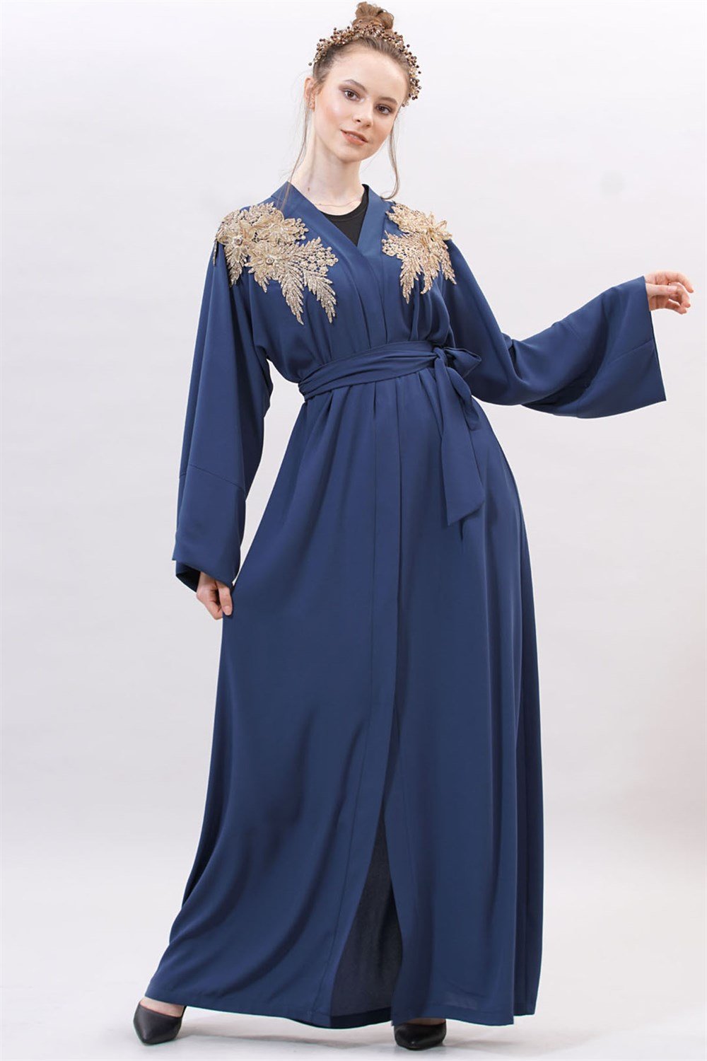 Lose Abaya - İndigo