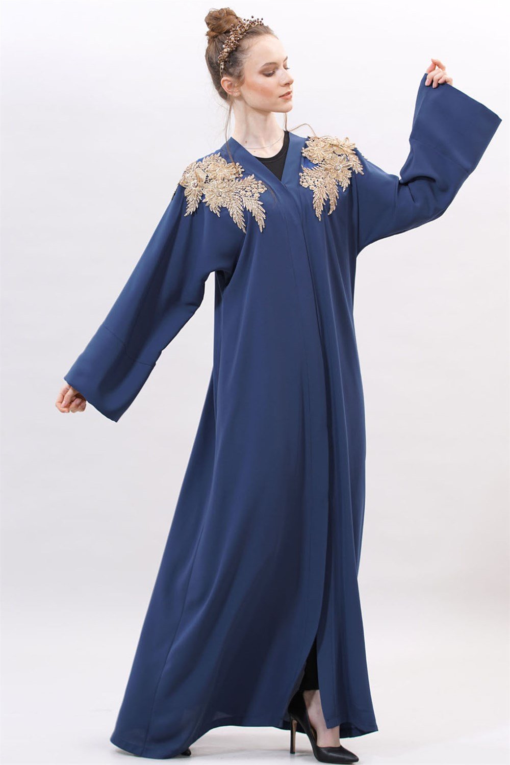 Lose Abaya - İndigo