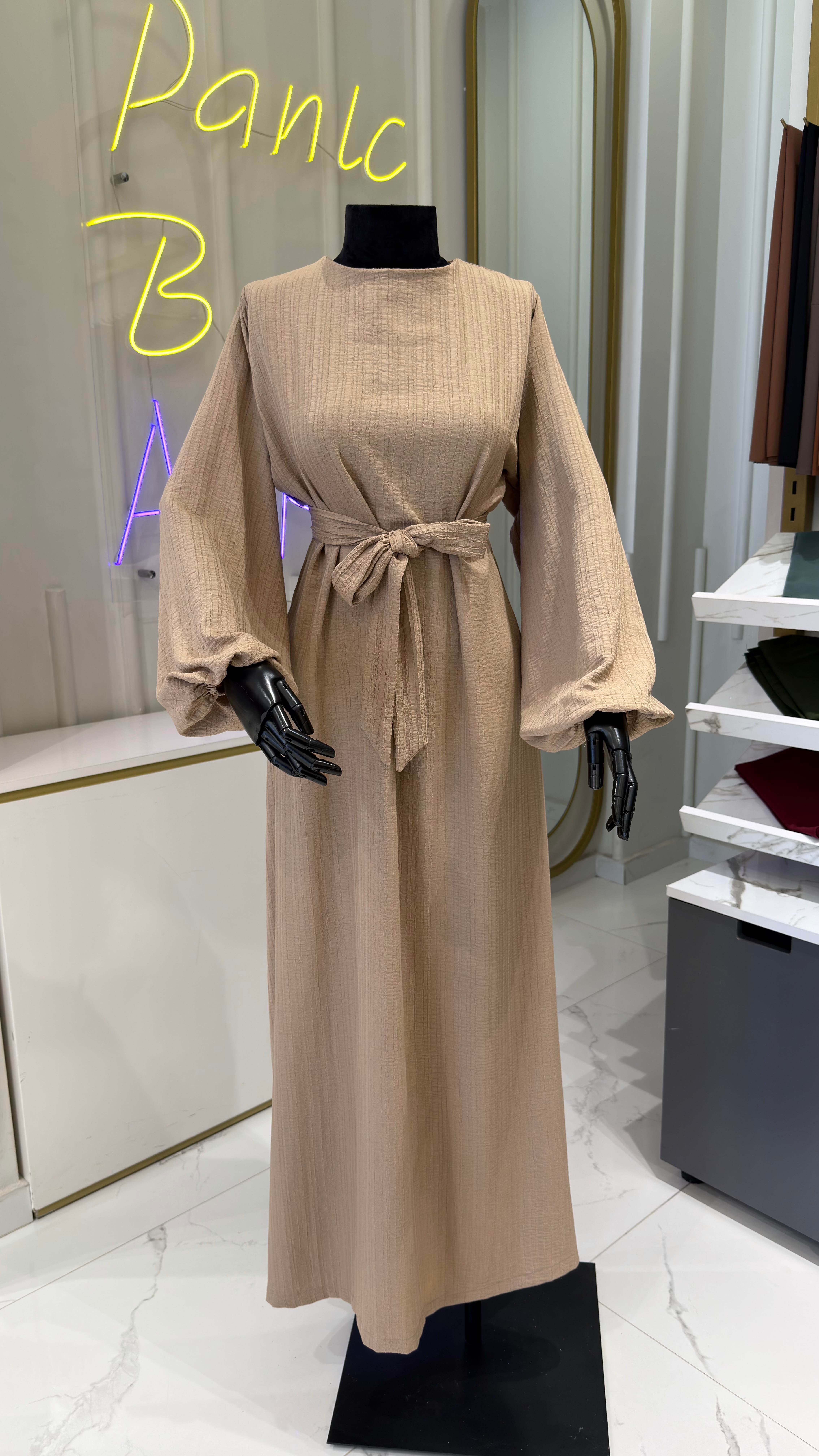 MİRA ELBİSE -SÜTLÜ KAHVE