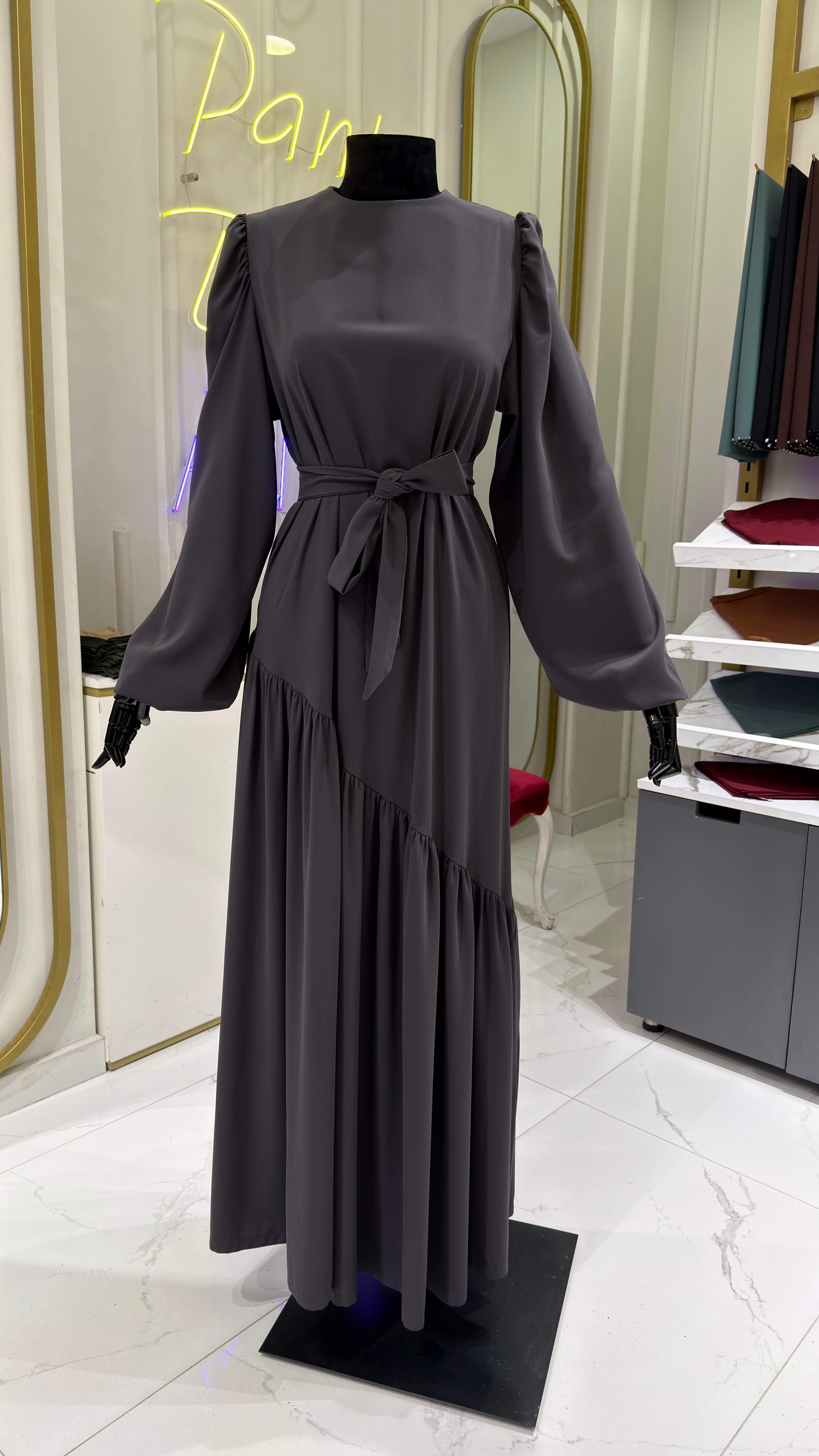 Neva Elbise - Antrasit 