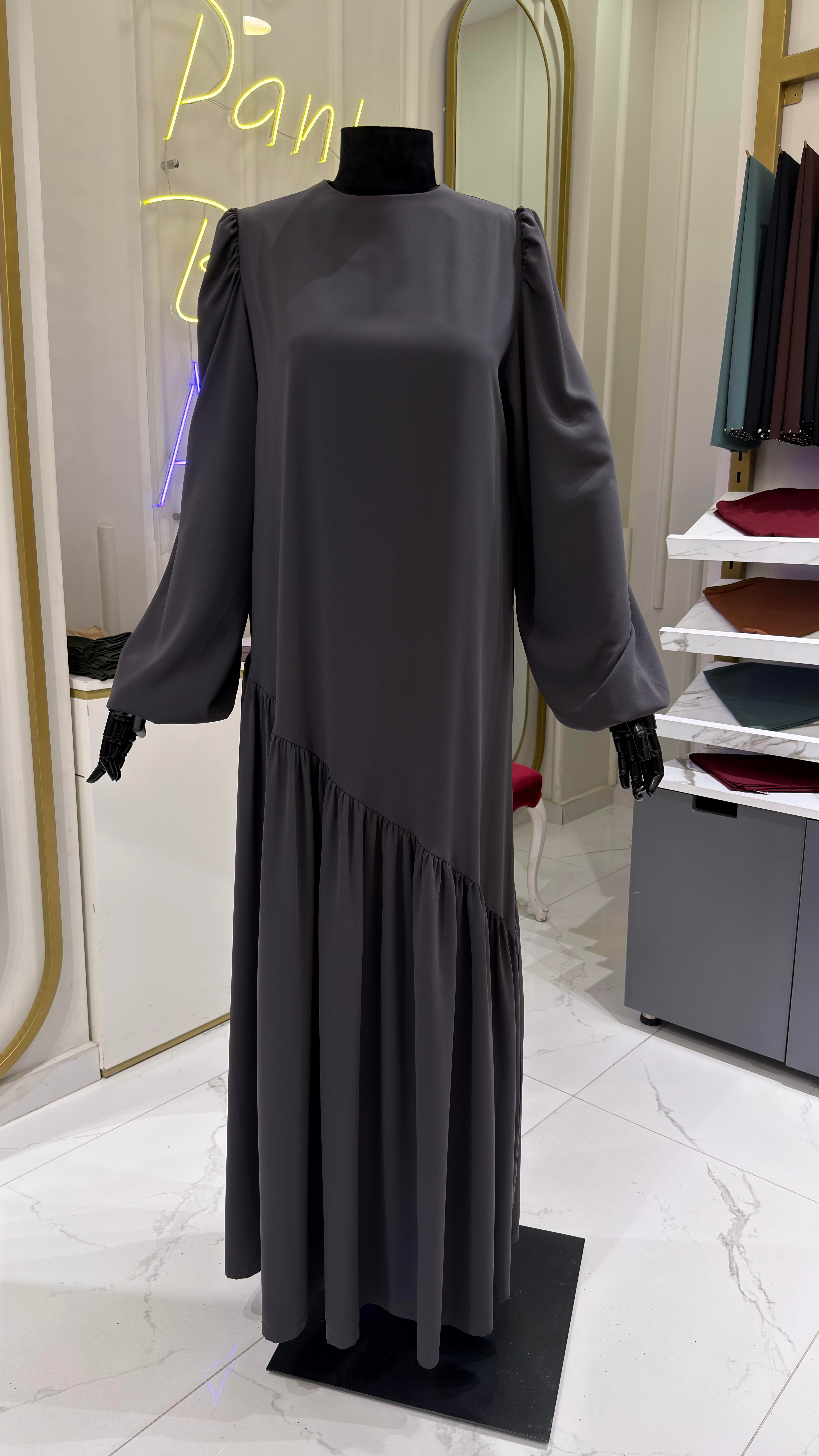 Neva Elbise - Antrasit 