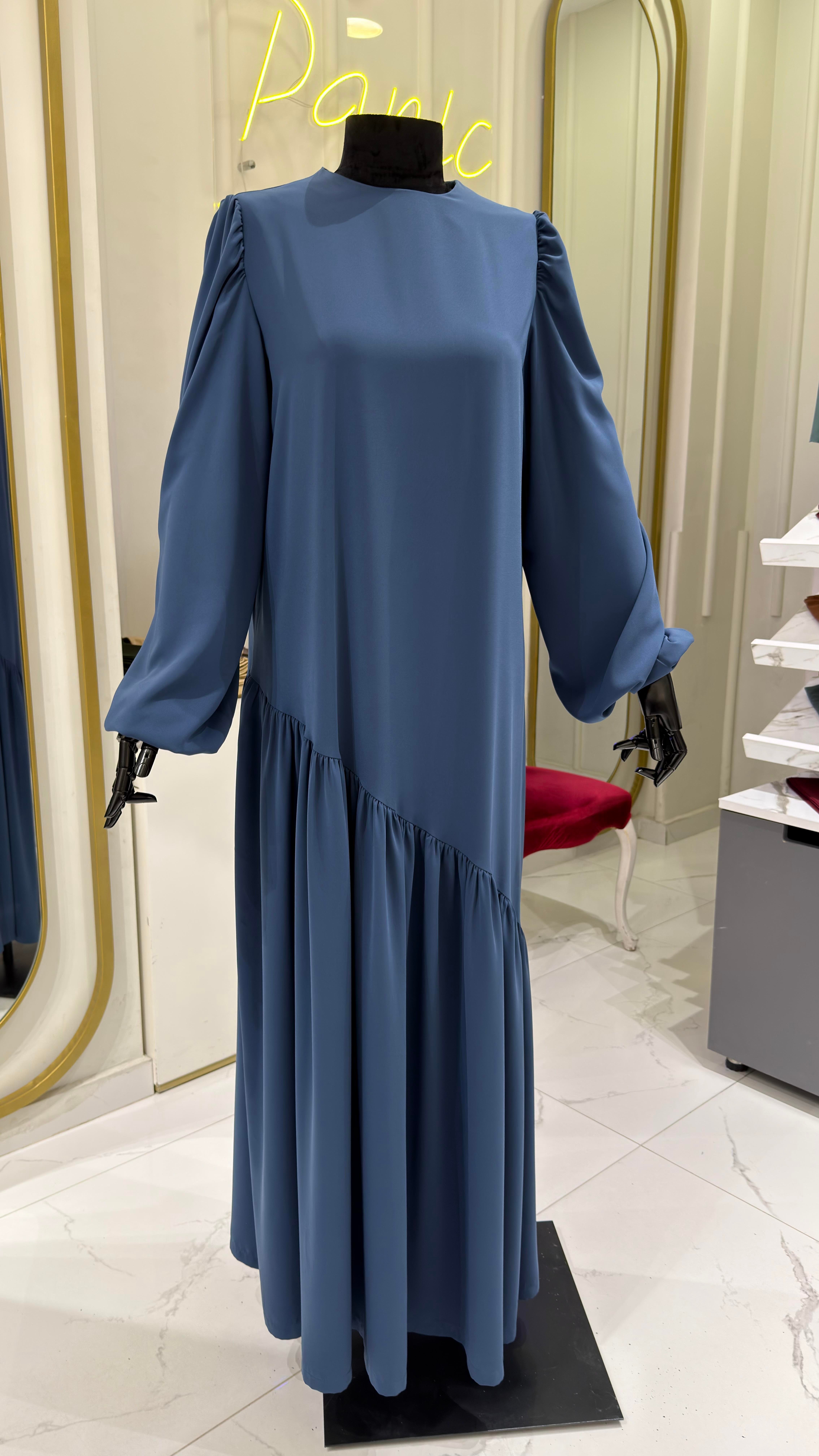 Neva Elbise - İndigo