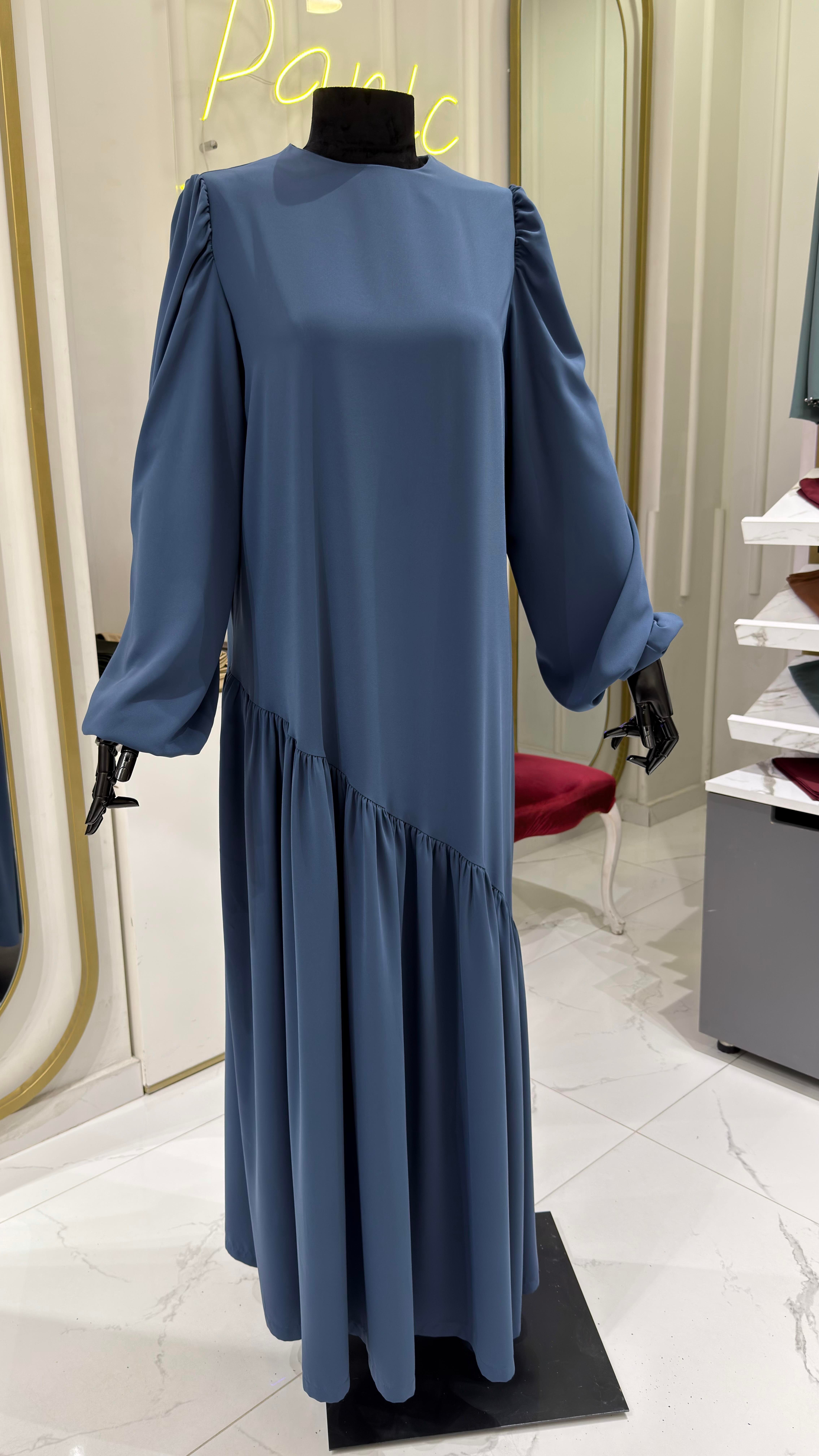 Neva Elbise - İndigo