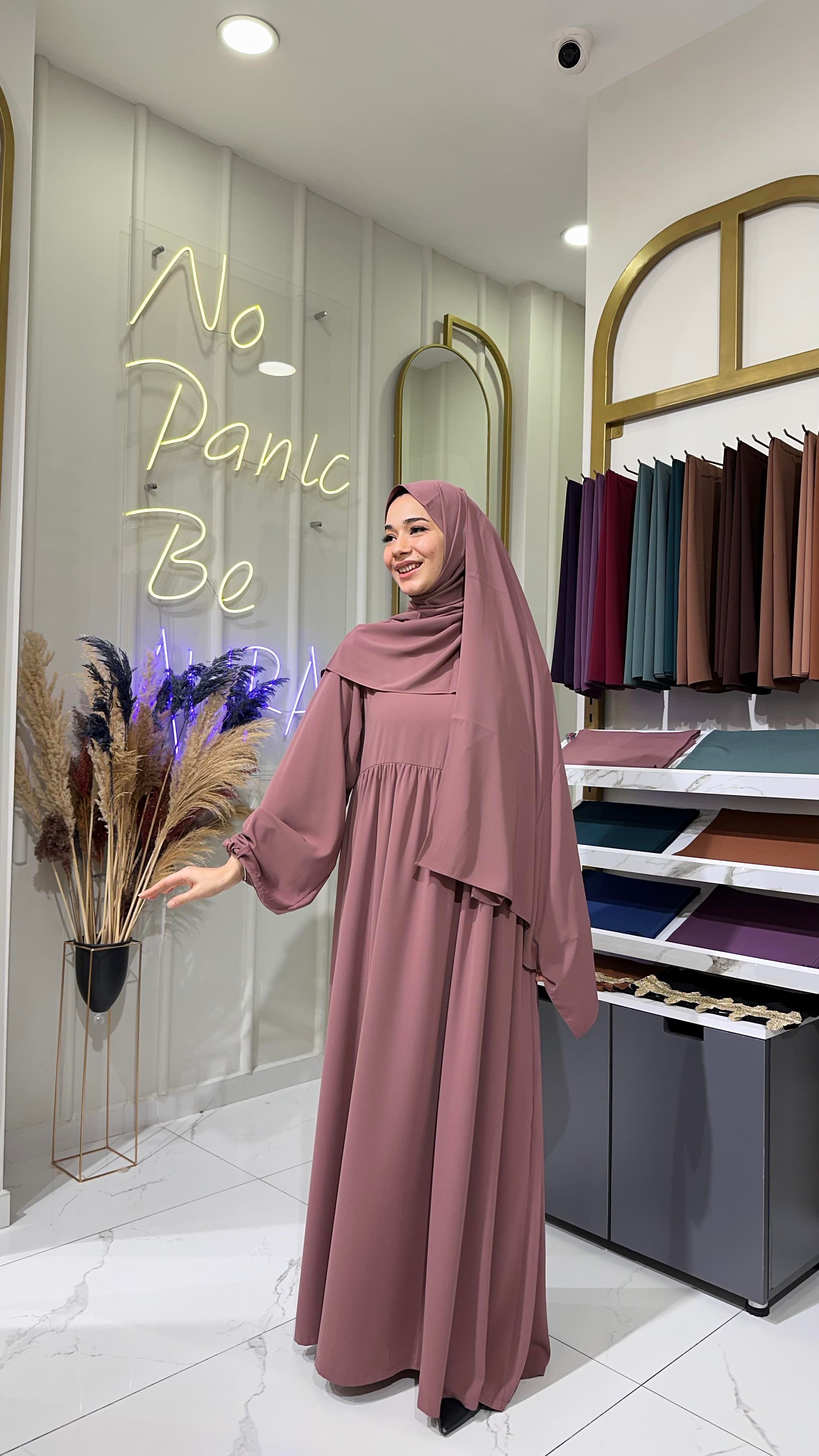 Robalı Elbise - Gül Kurusu 