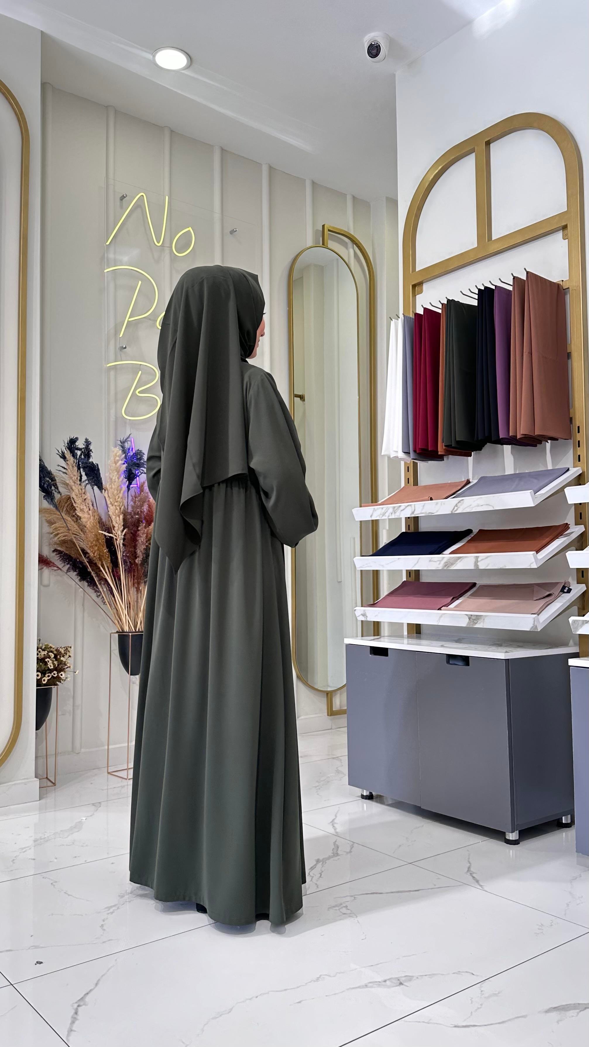 Robalı Elbise - Haki 