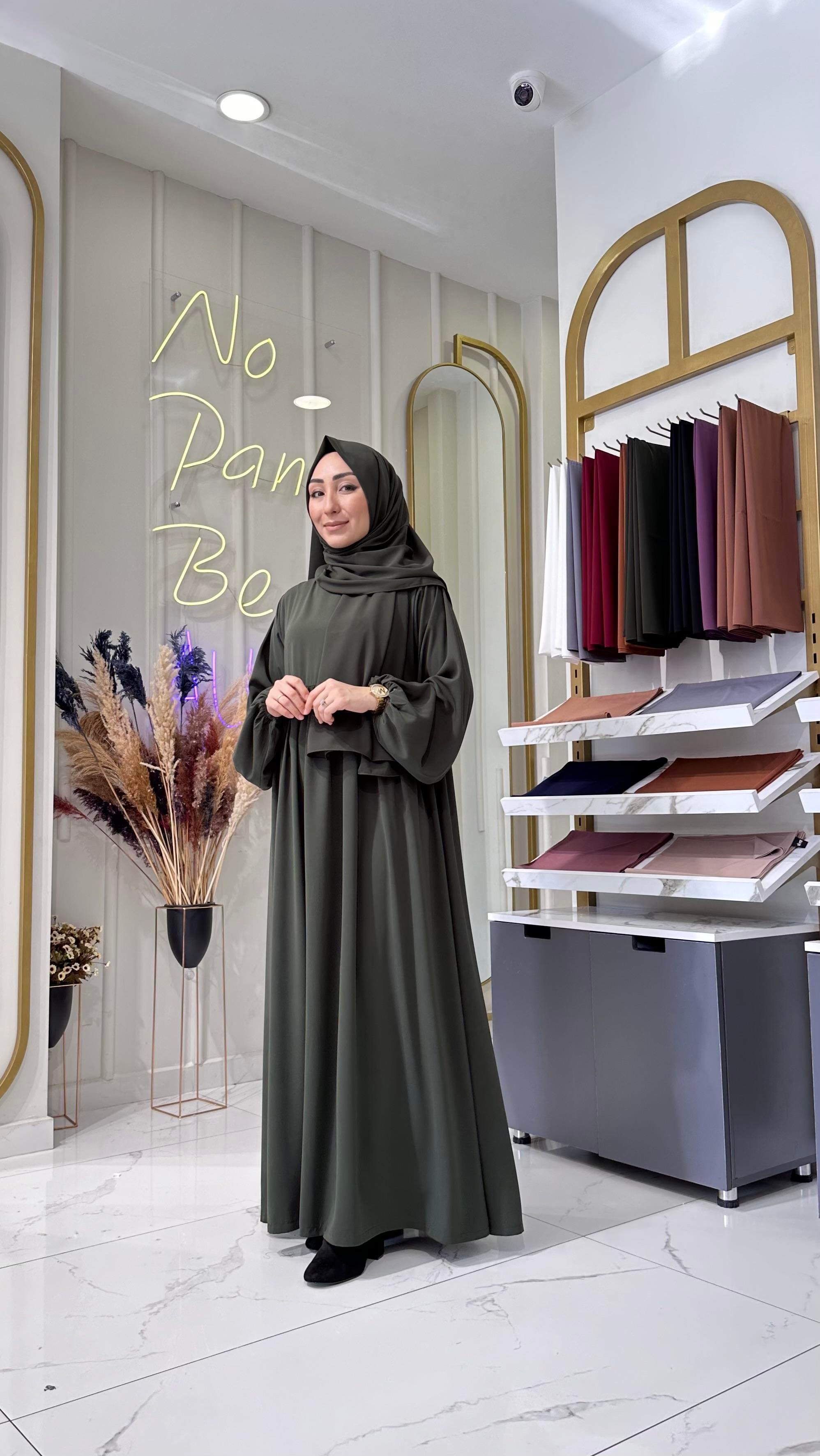 Robalı Elbise - Haki 