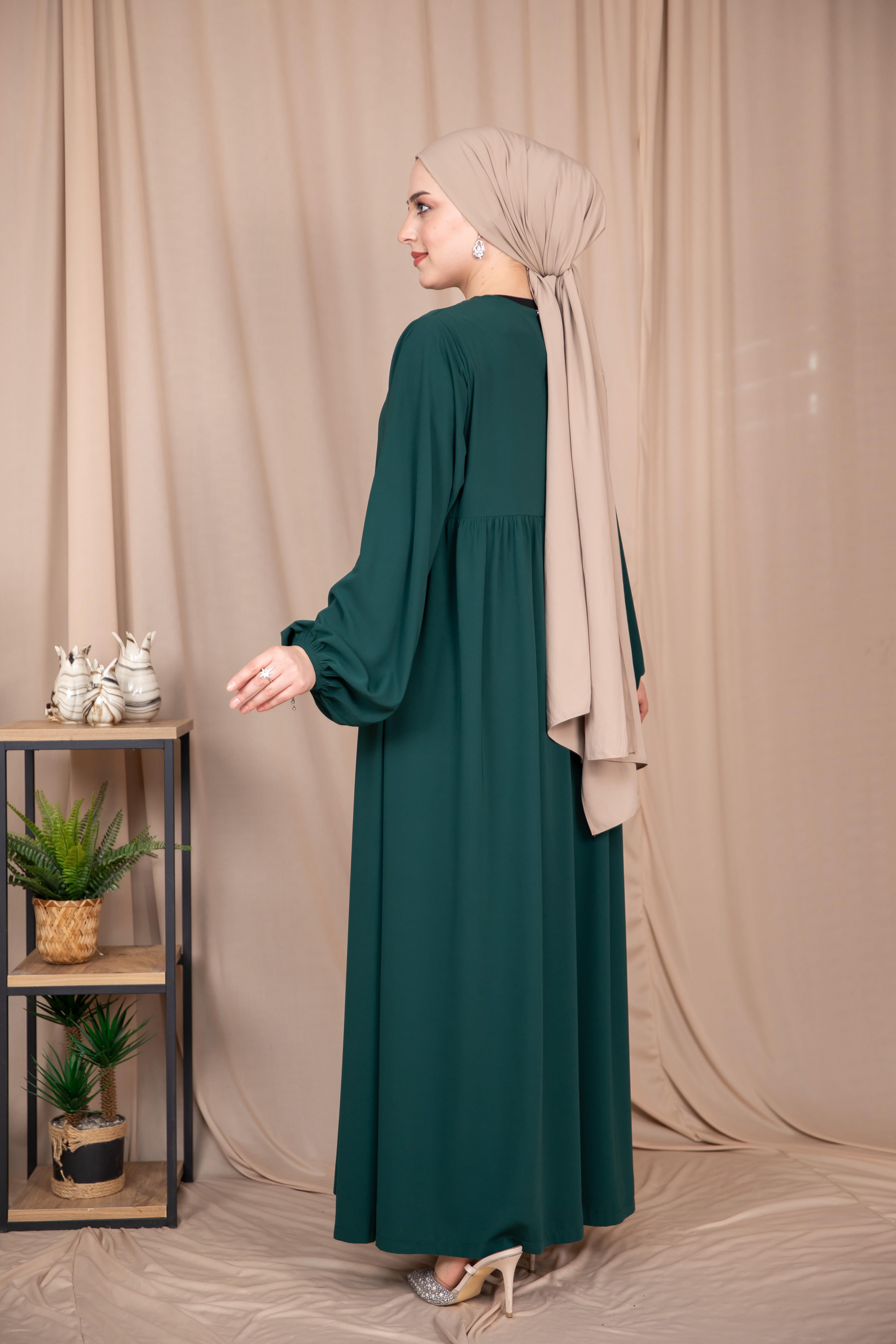 Robalı Elbise - Petrol