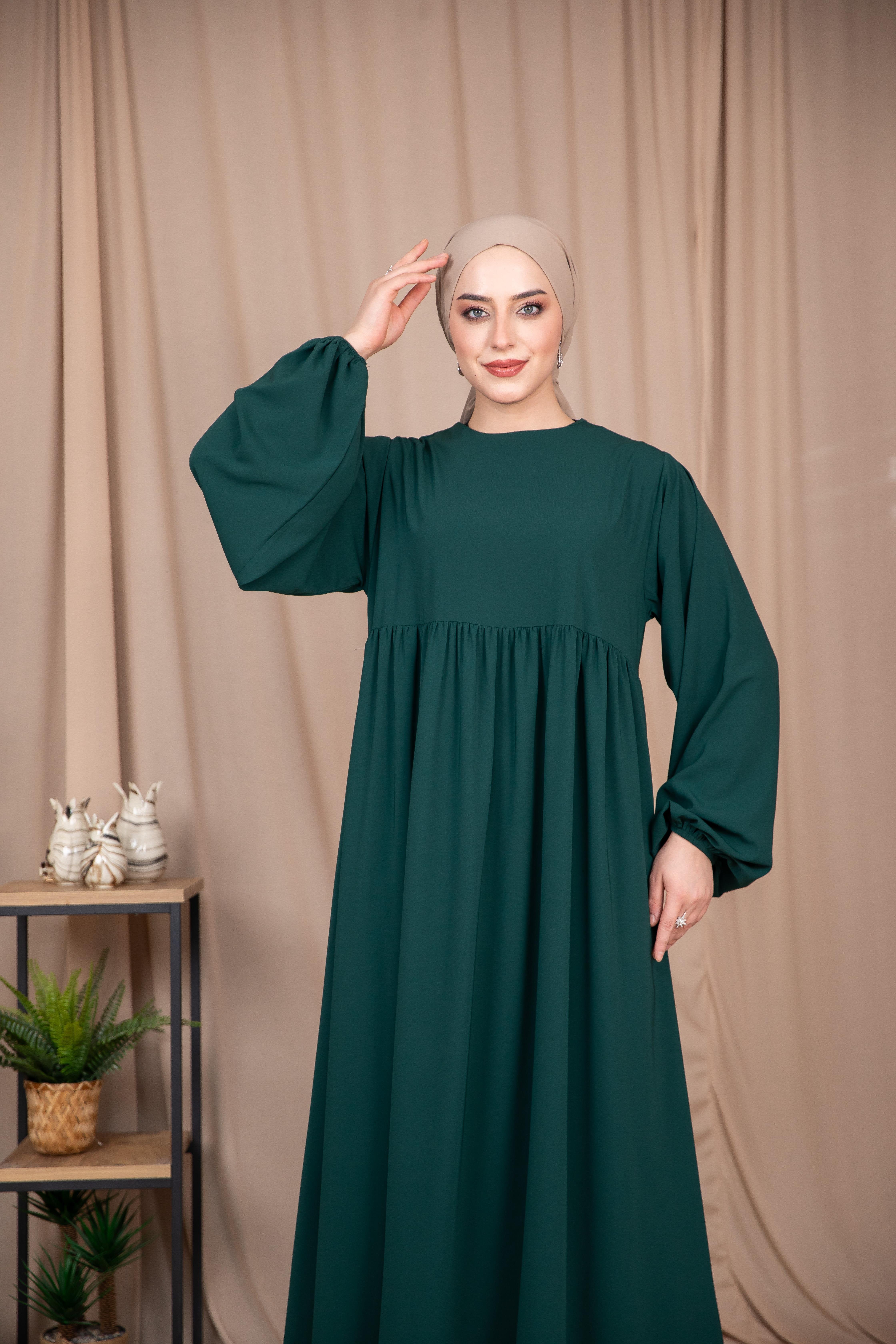 Robalı Elbise - Petrol