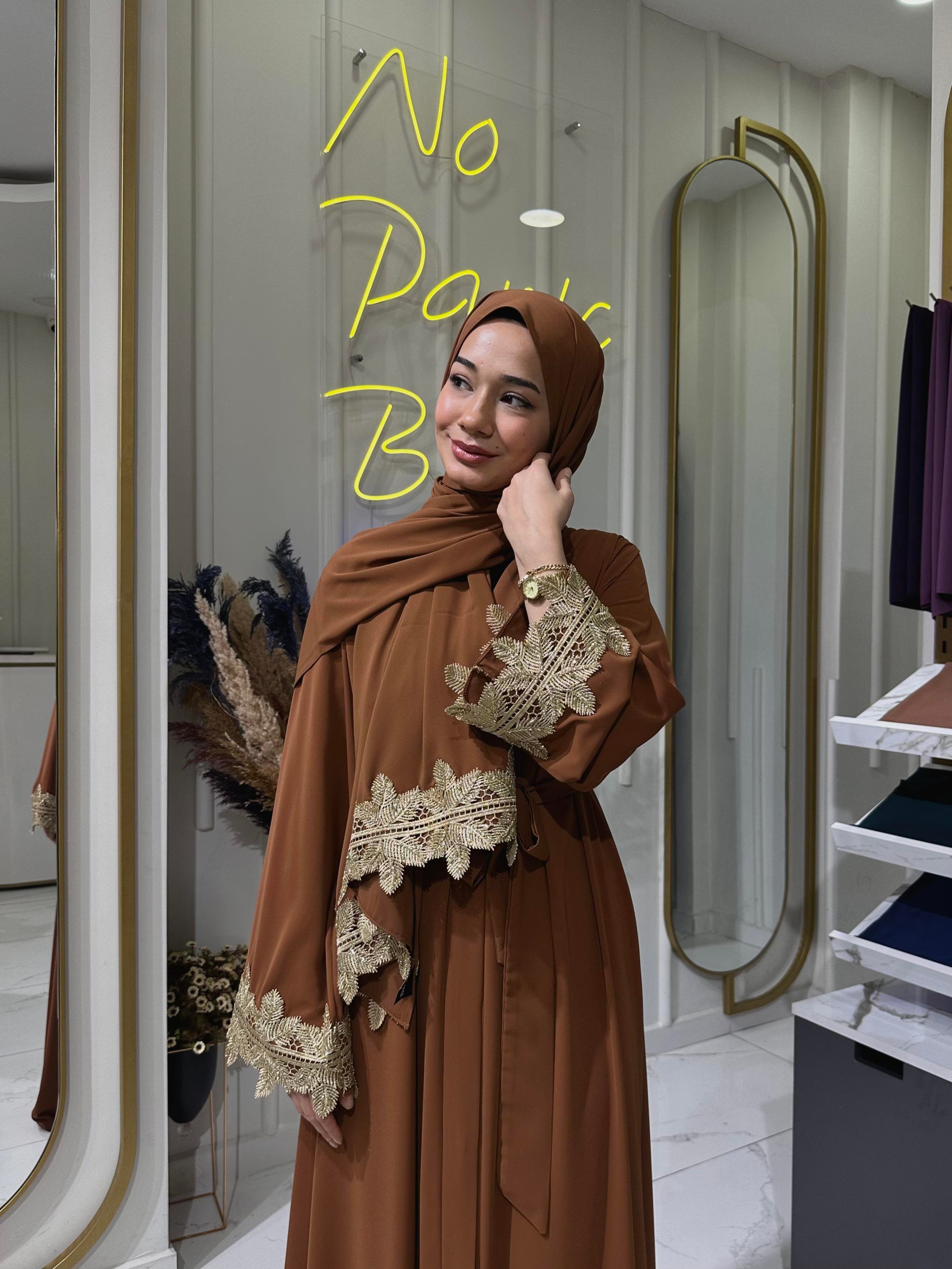 SAHRA abaya takım taba