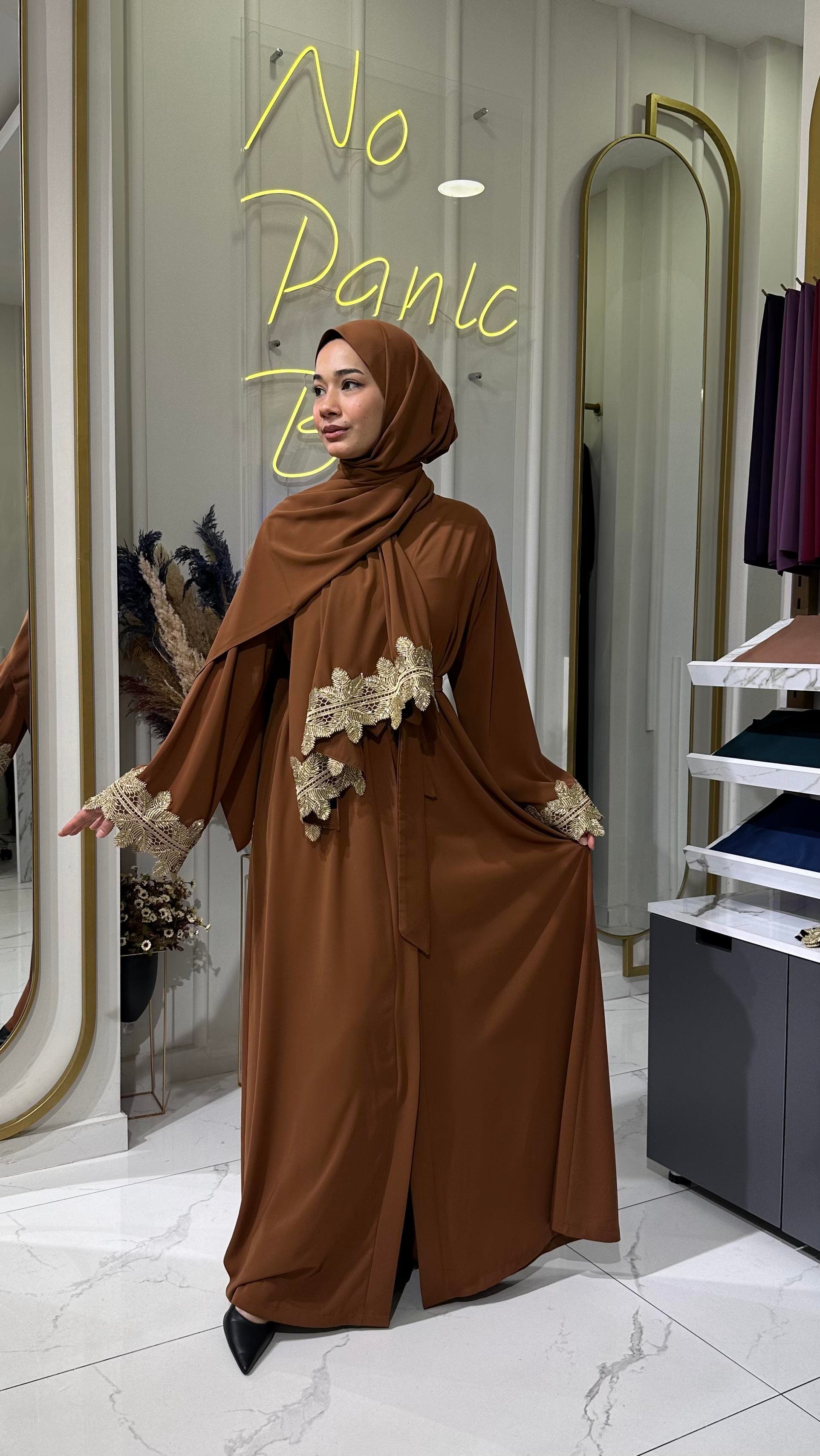 SAHRA abaya takım taba