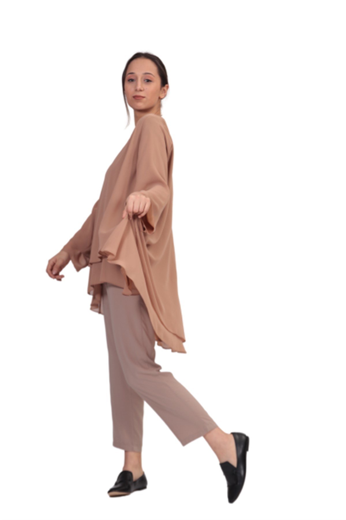 Şifon Tunik - Camel