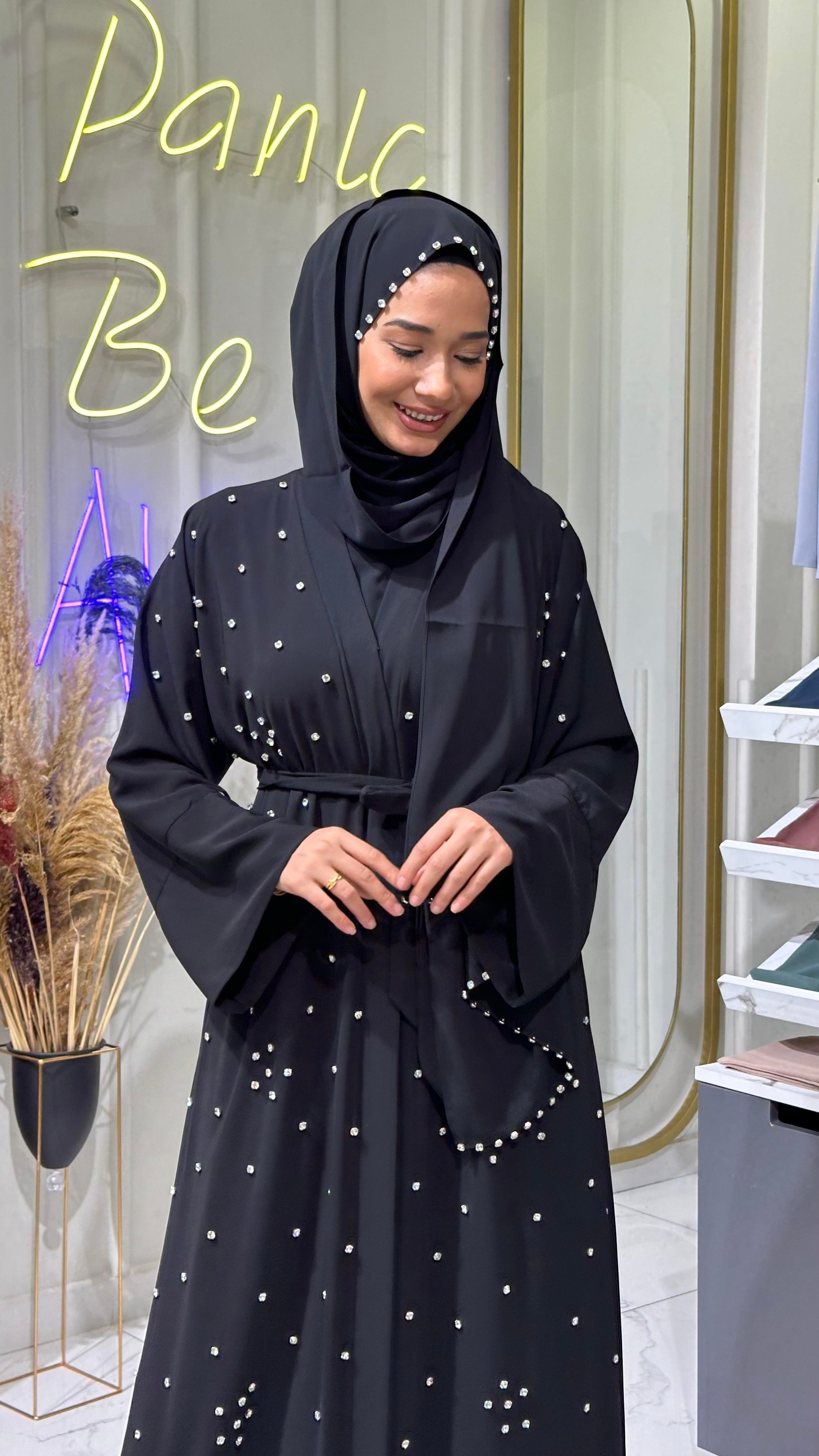 Taşlı Abaya 