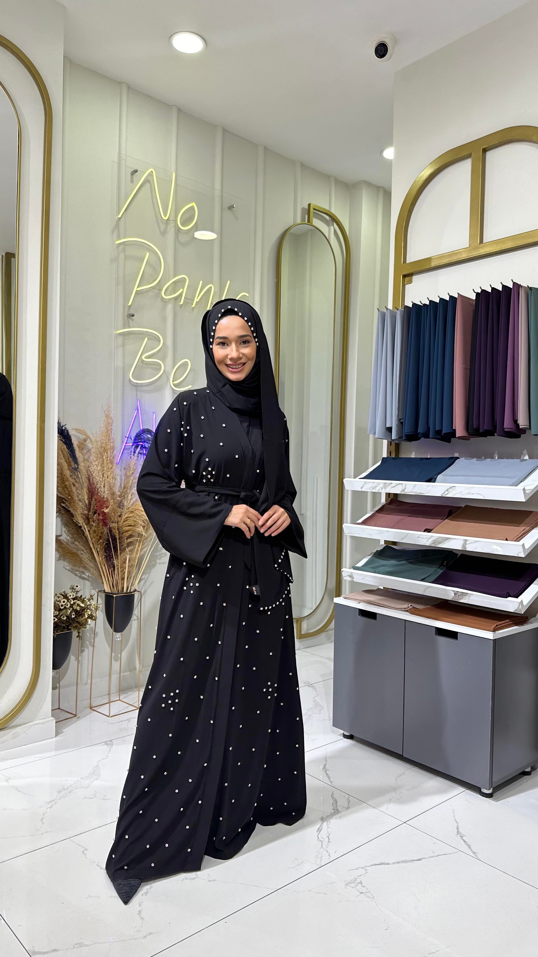 Taşlı Abaya 