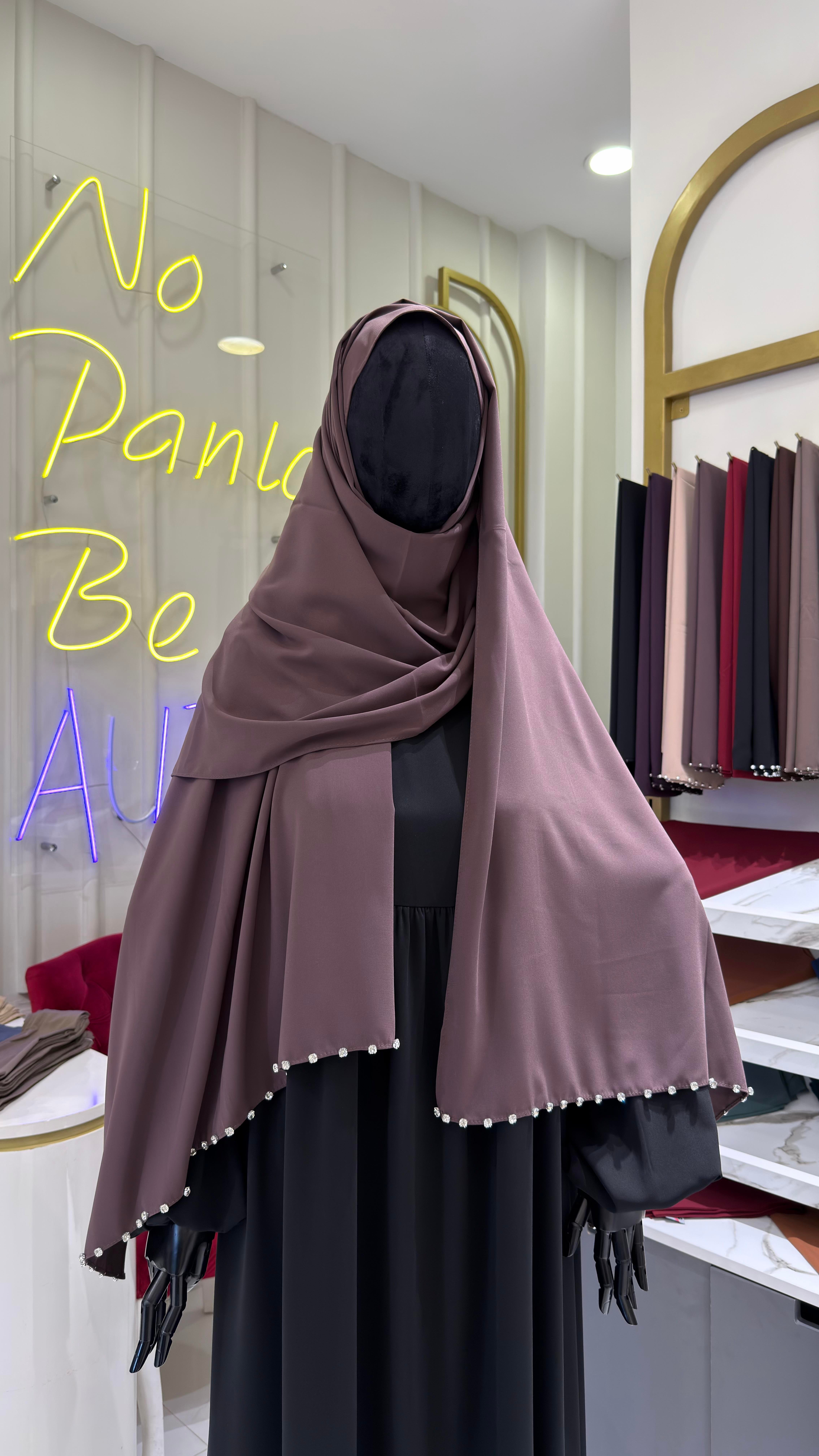 Taşlı Şal - Hibiscus