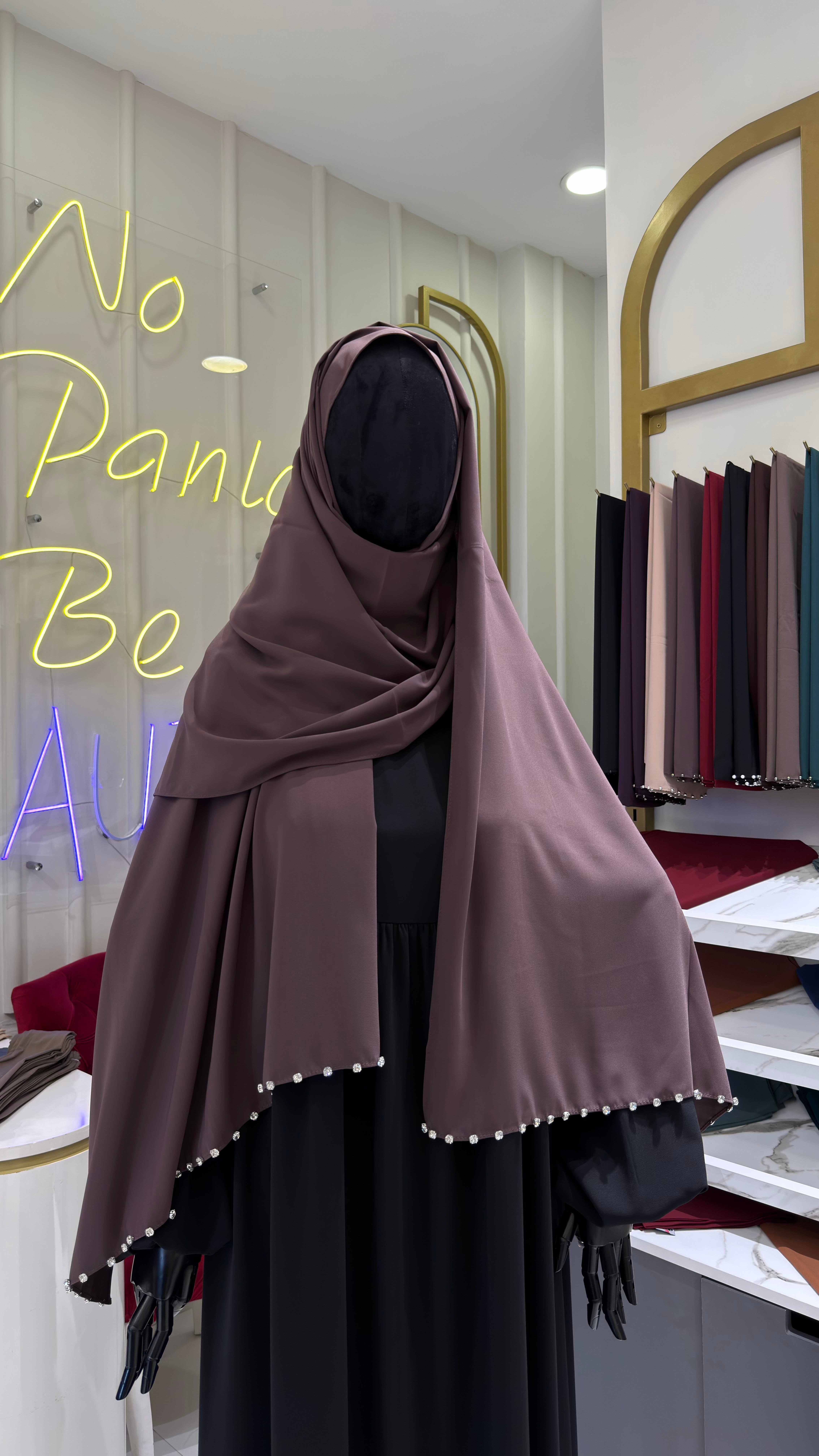 Taşlı Şal - Hibiscus