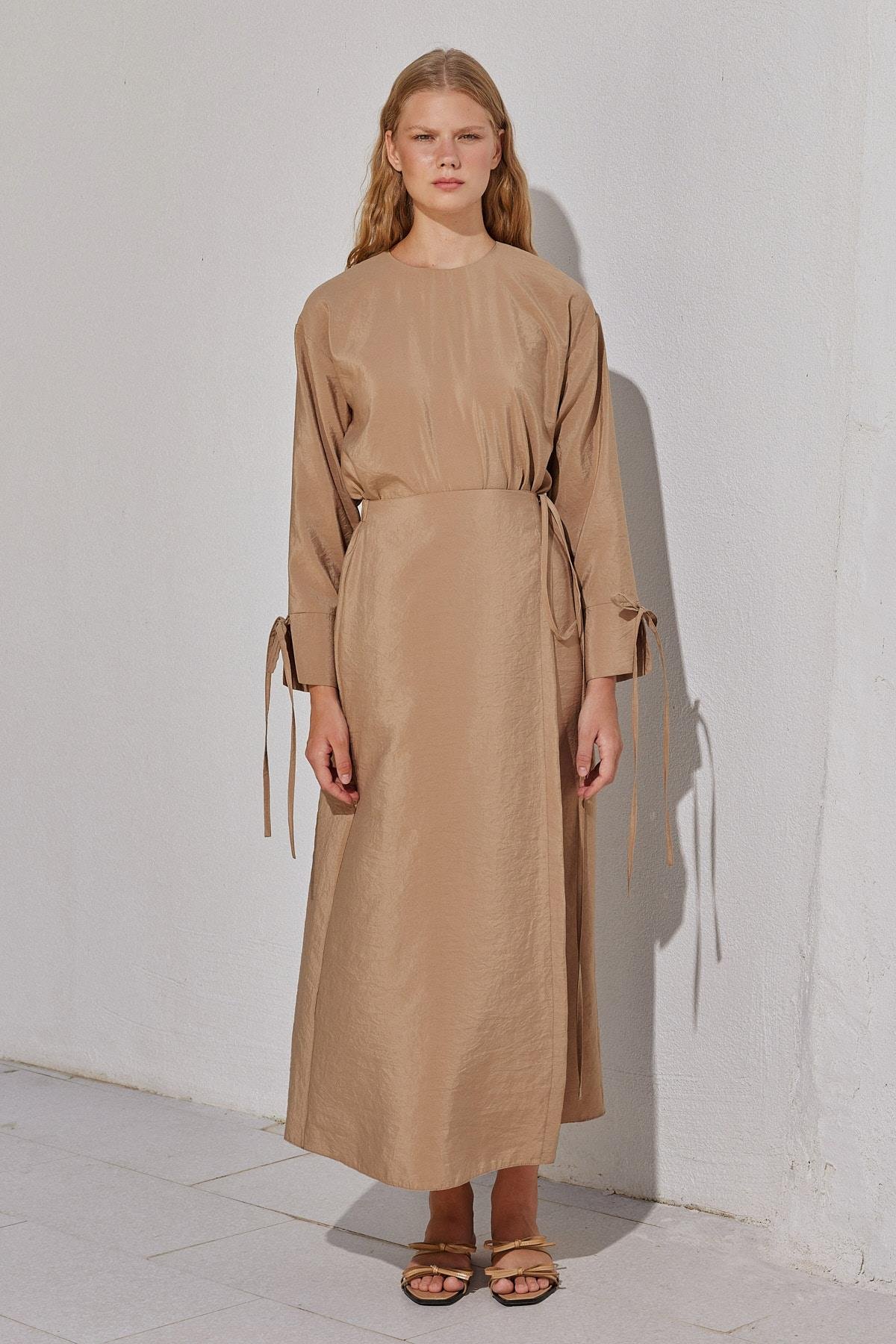 Afrodit Tencel Takım- Camel