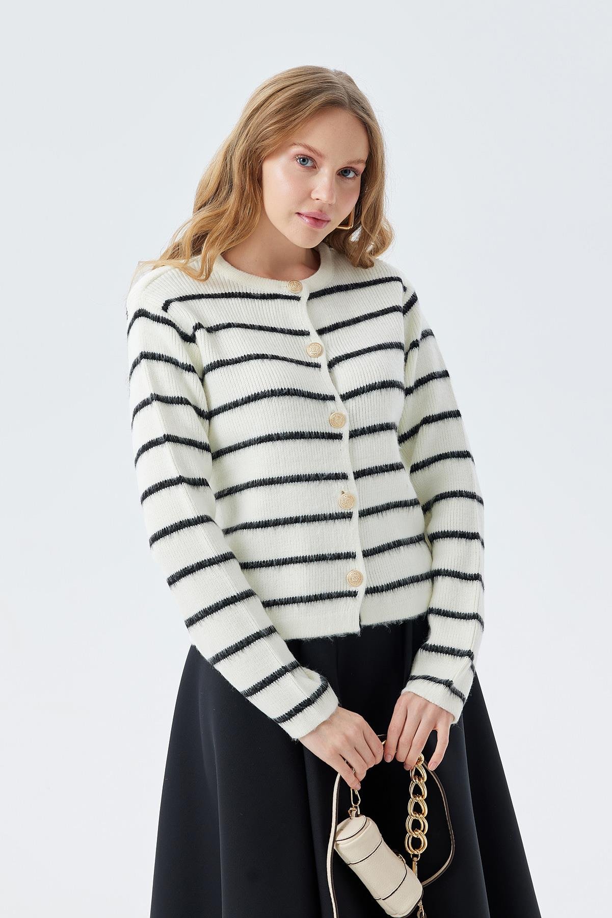 ALLER ZİNCİR DETAYLI ÇANTA - KREM 