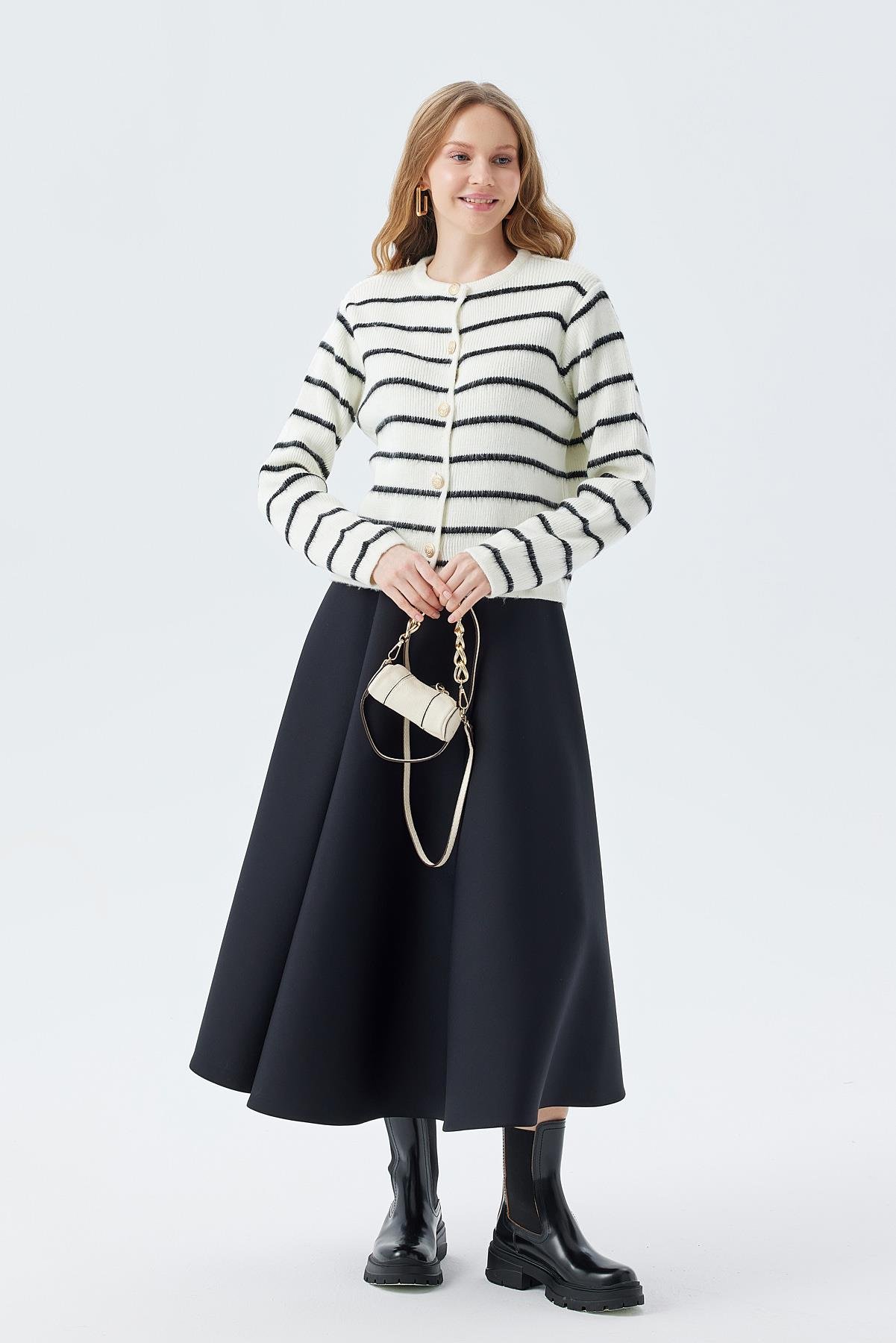 ALLER ZİNCİR DETAYLI ÇANTA - KREM 