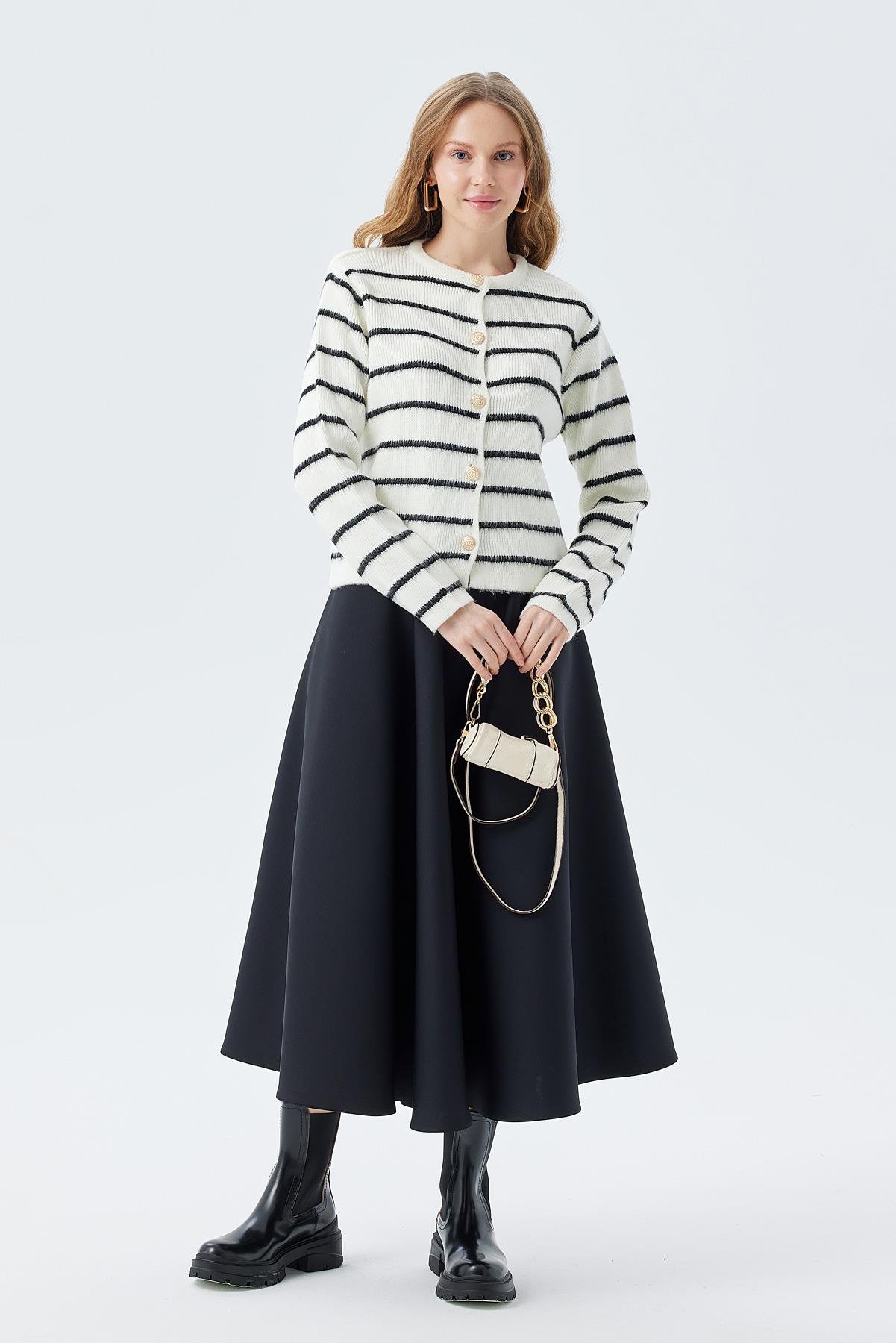 ALLER ZİNCİR DETAYLI ÇANTA - KREM 