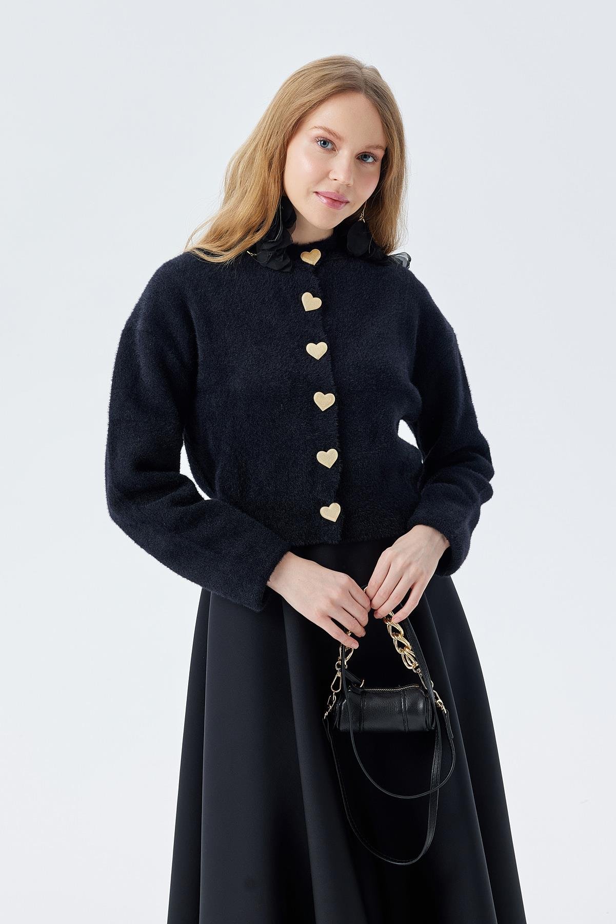 ALLER ZİNCİR DETAYLI ÇANTA - SİYAH 