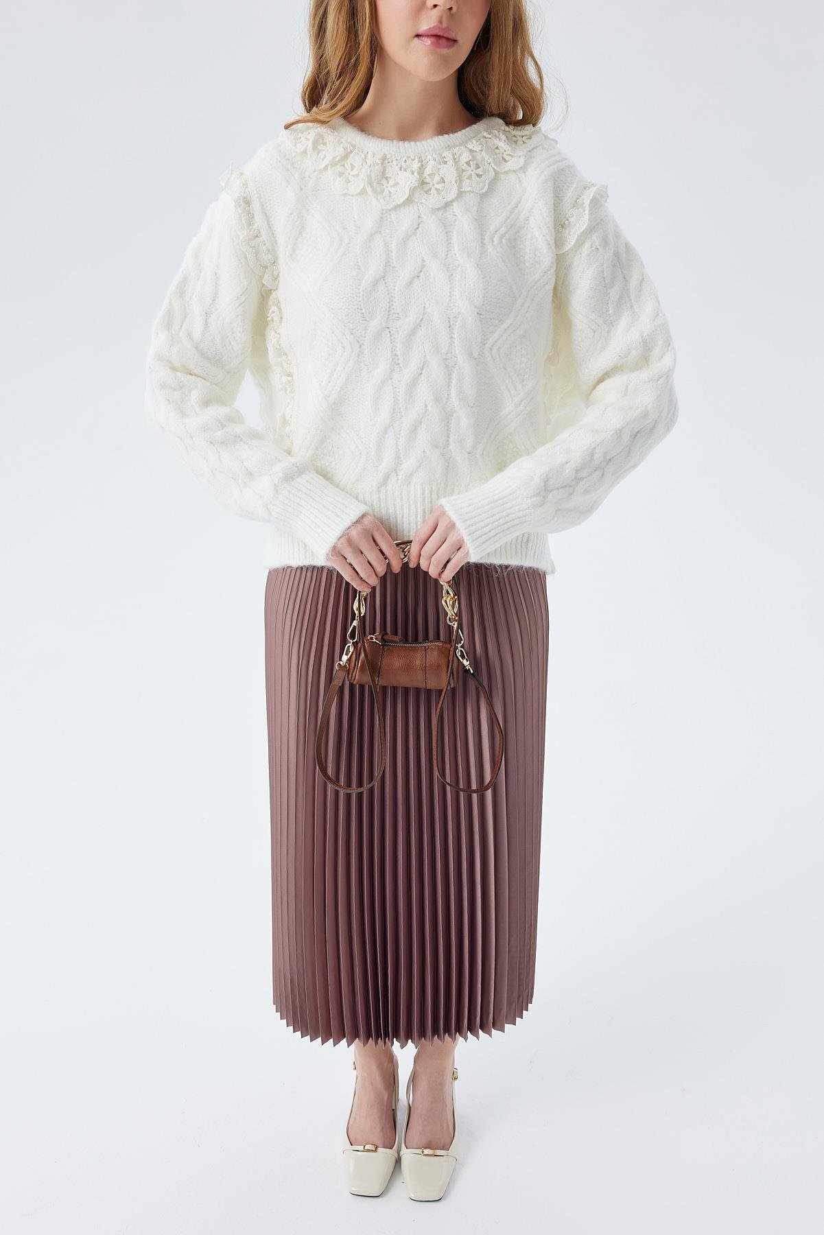 ALLER ZİNCİR DETAYLI ÇANTA - TABA 