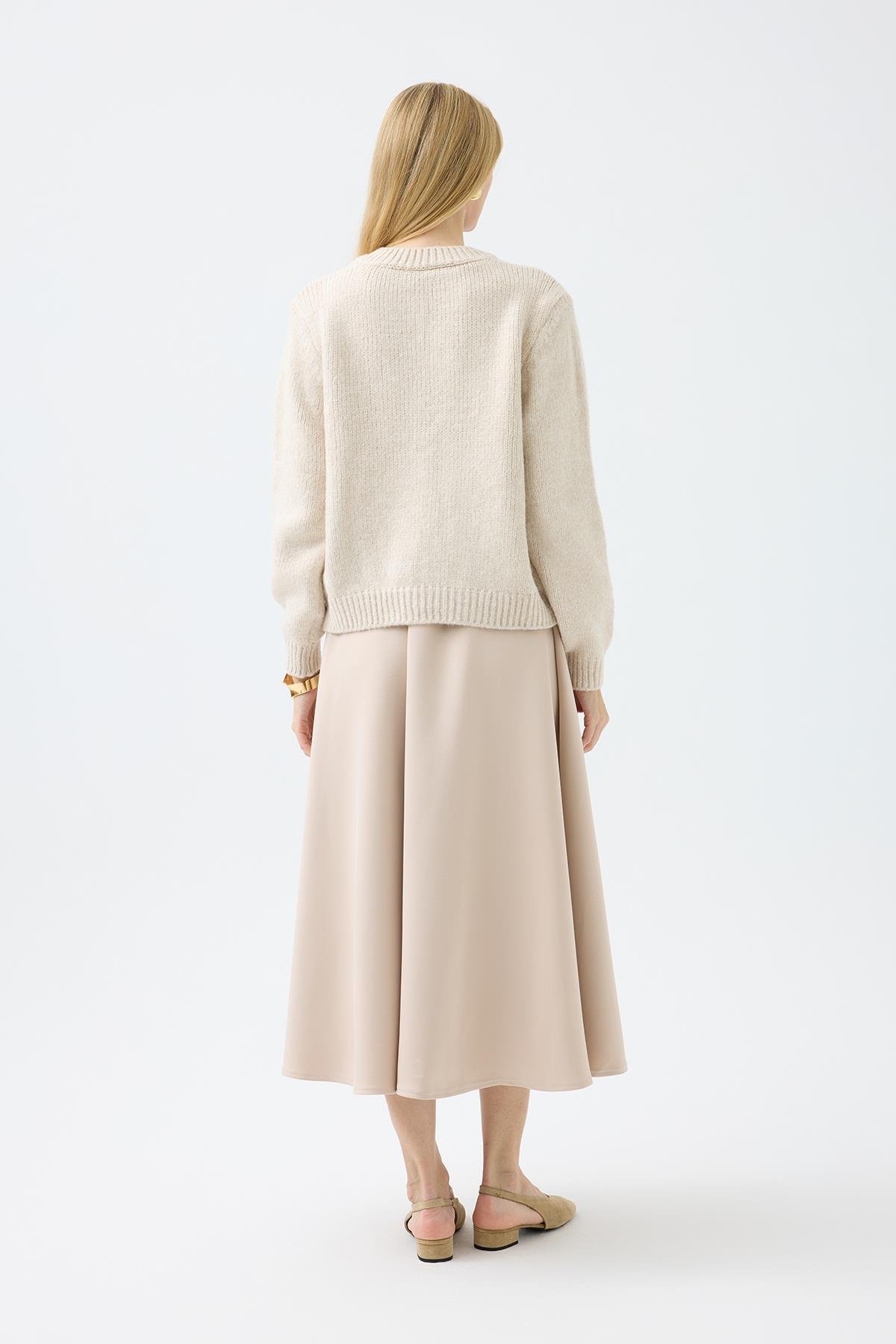 Angel Fiyonklu Hırka - Bej 