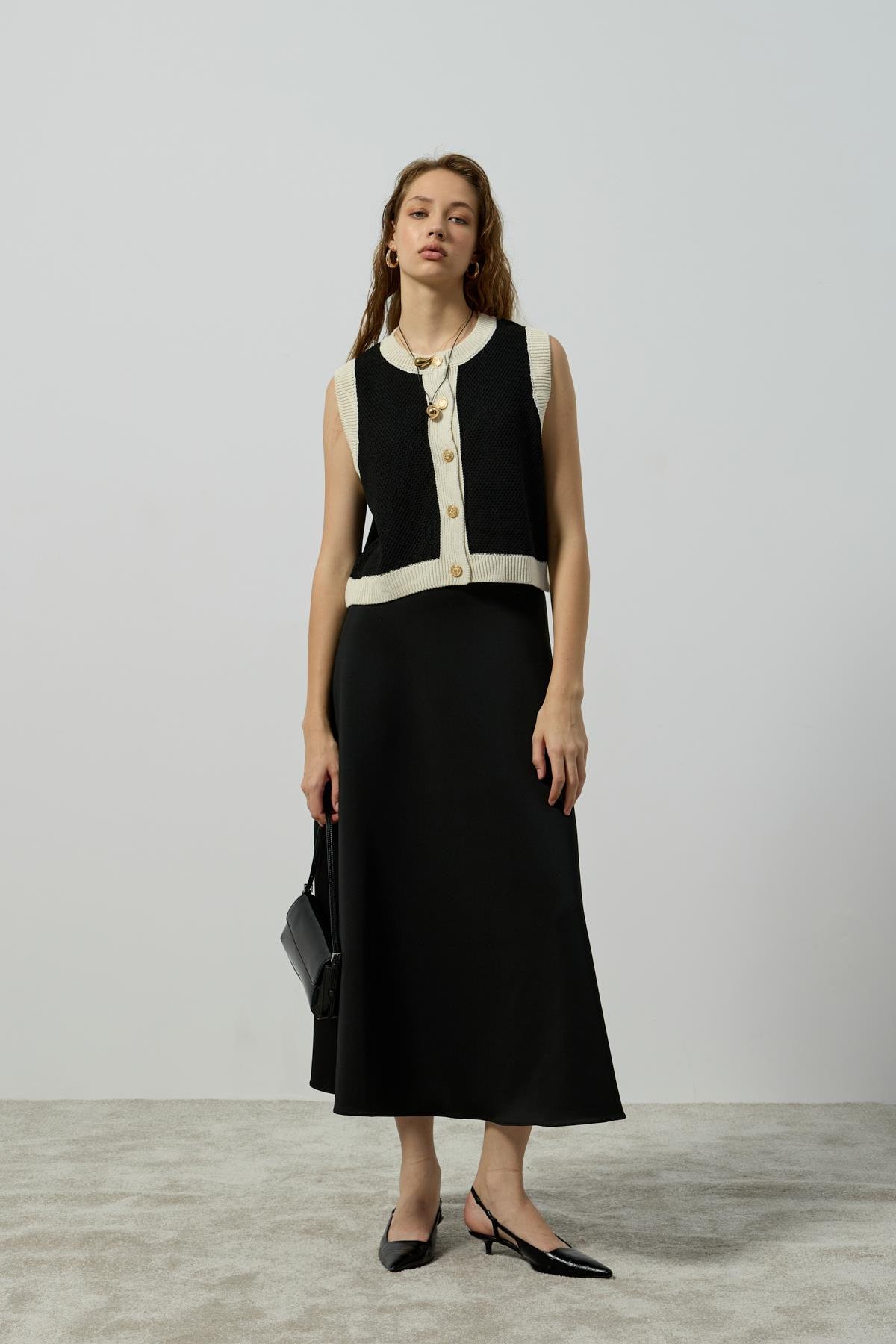 Ariel Skuba Kloş Etek - Siyah