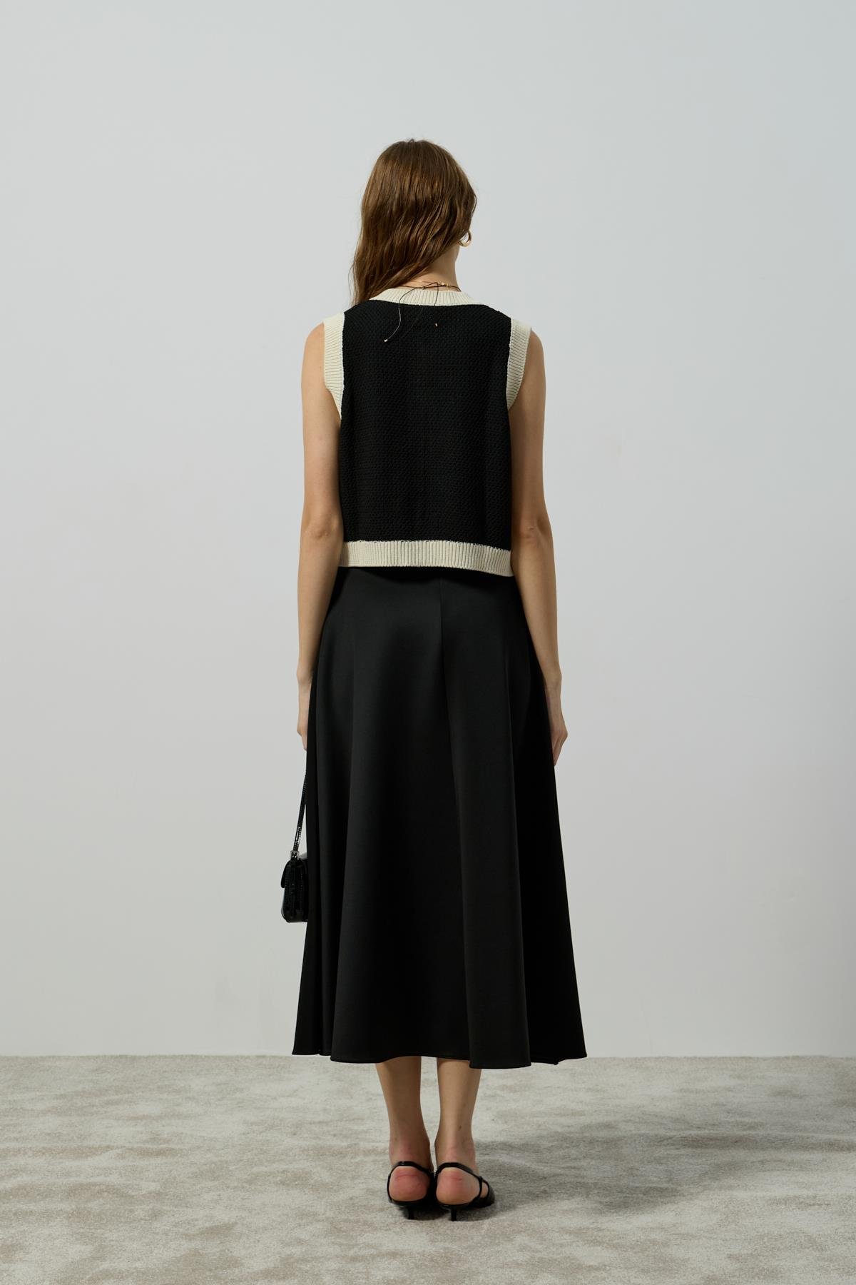 Ariel Skuba Kloş Etek - Siyah