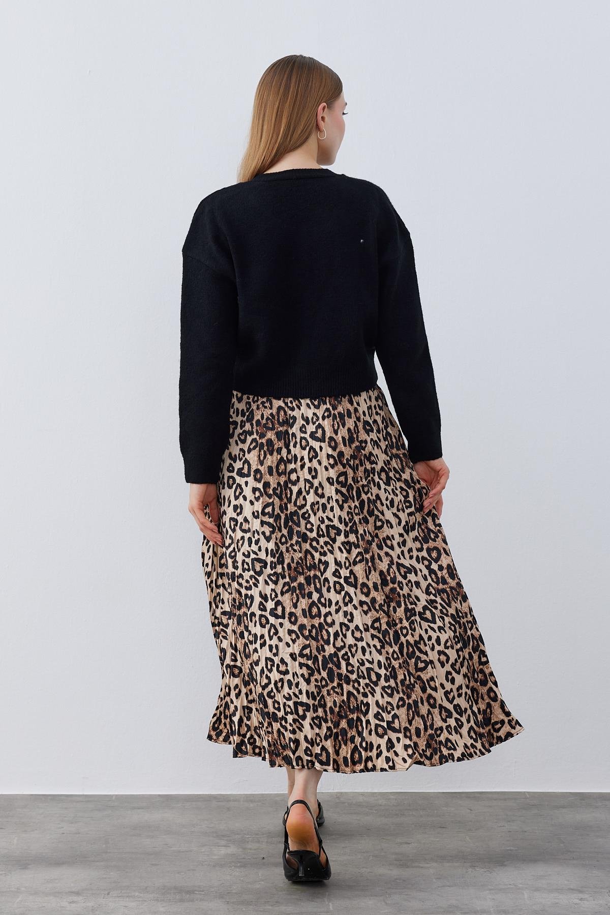 Ayla Leopar Crush Etek