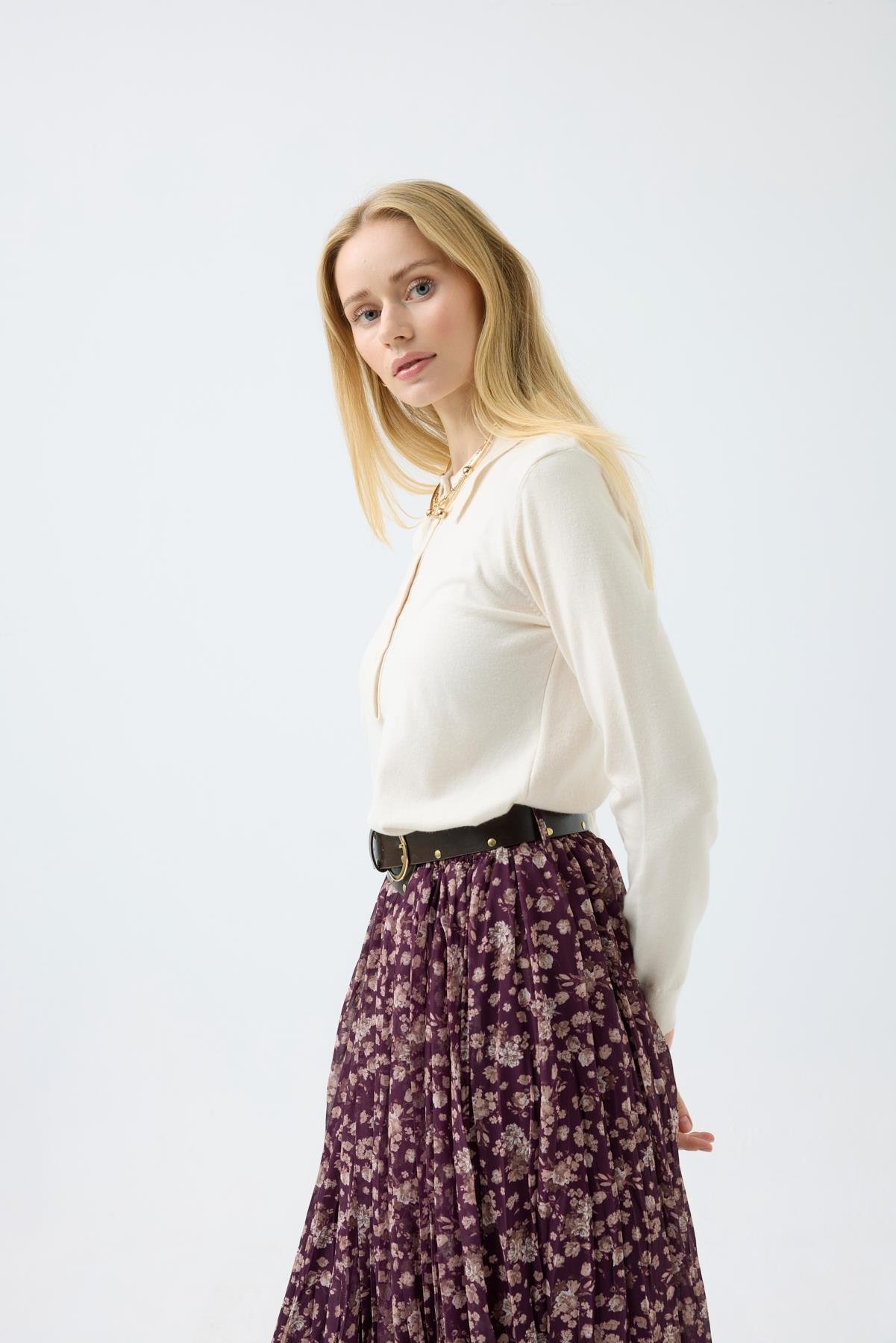 Barbara Polo Yaka Kazak - Bej 