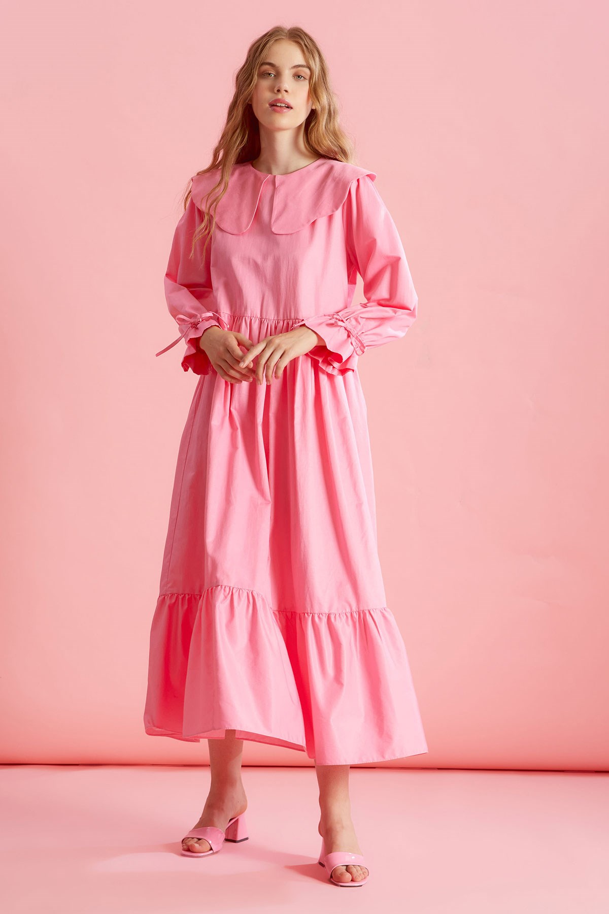 Bonica Elbise - Pembe
