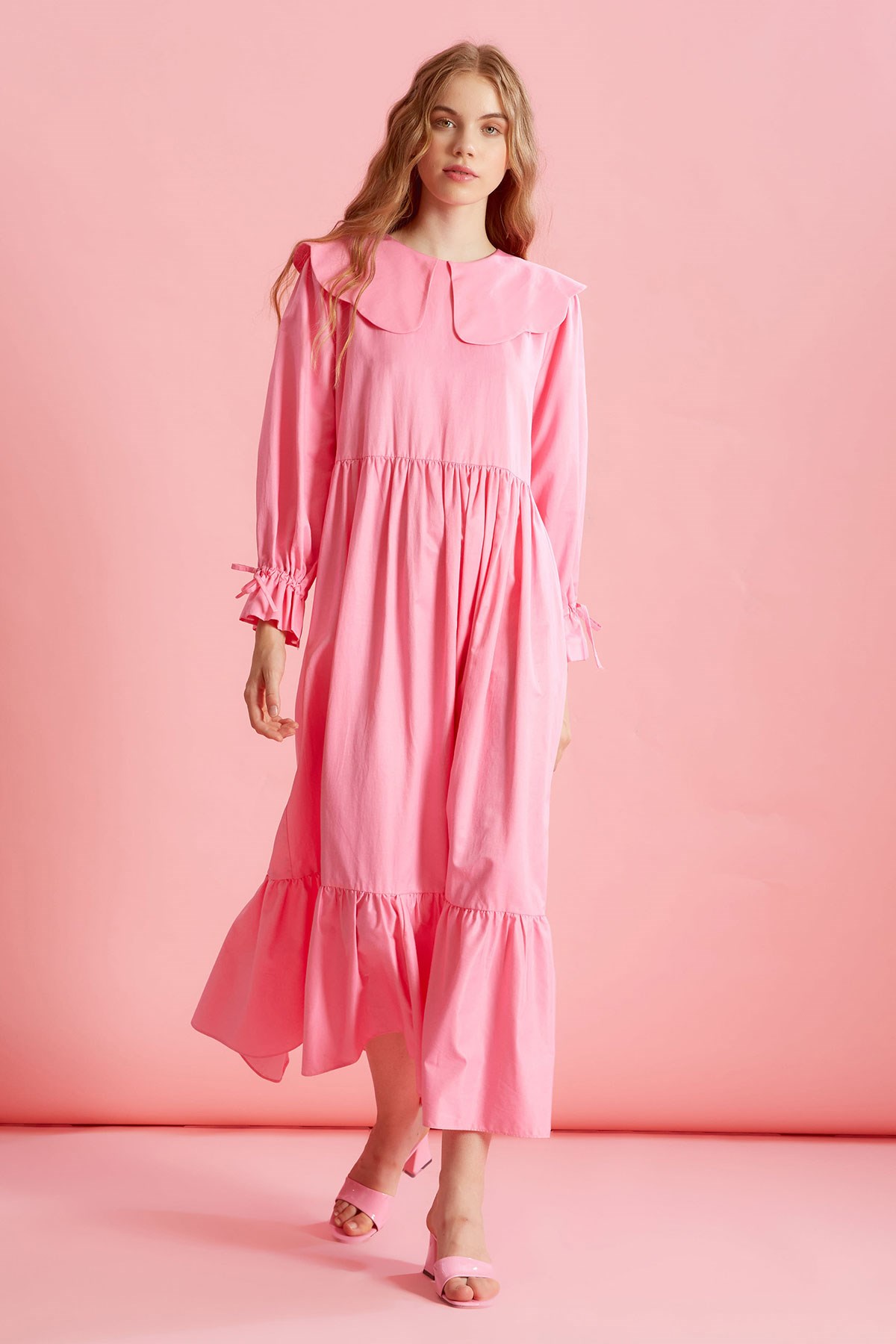 Bonica Elbise - Pembe