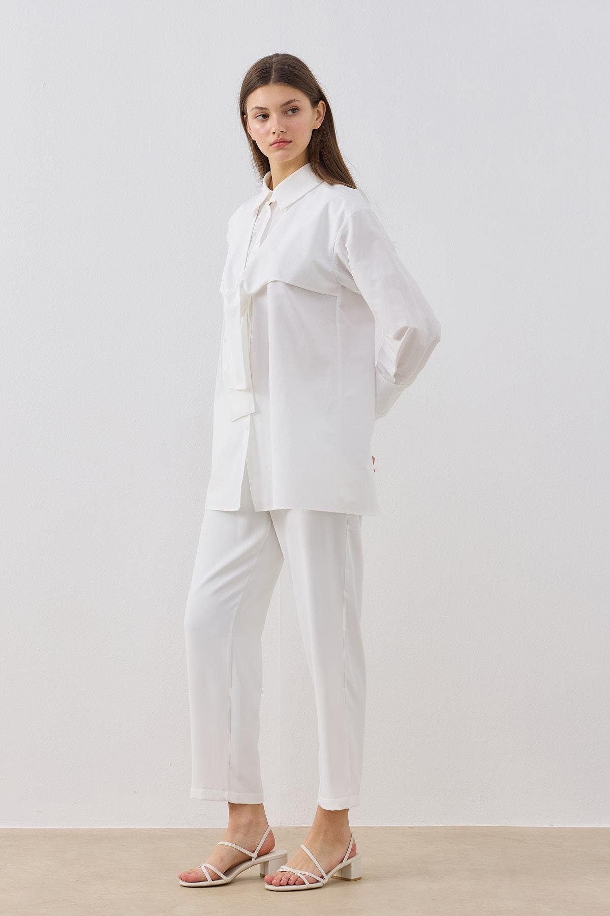 Cecile Allerli Gömlek - Beyaz