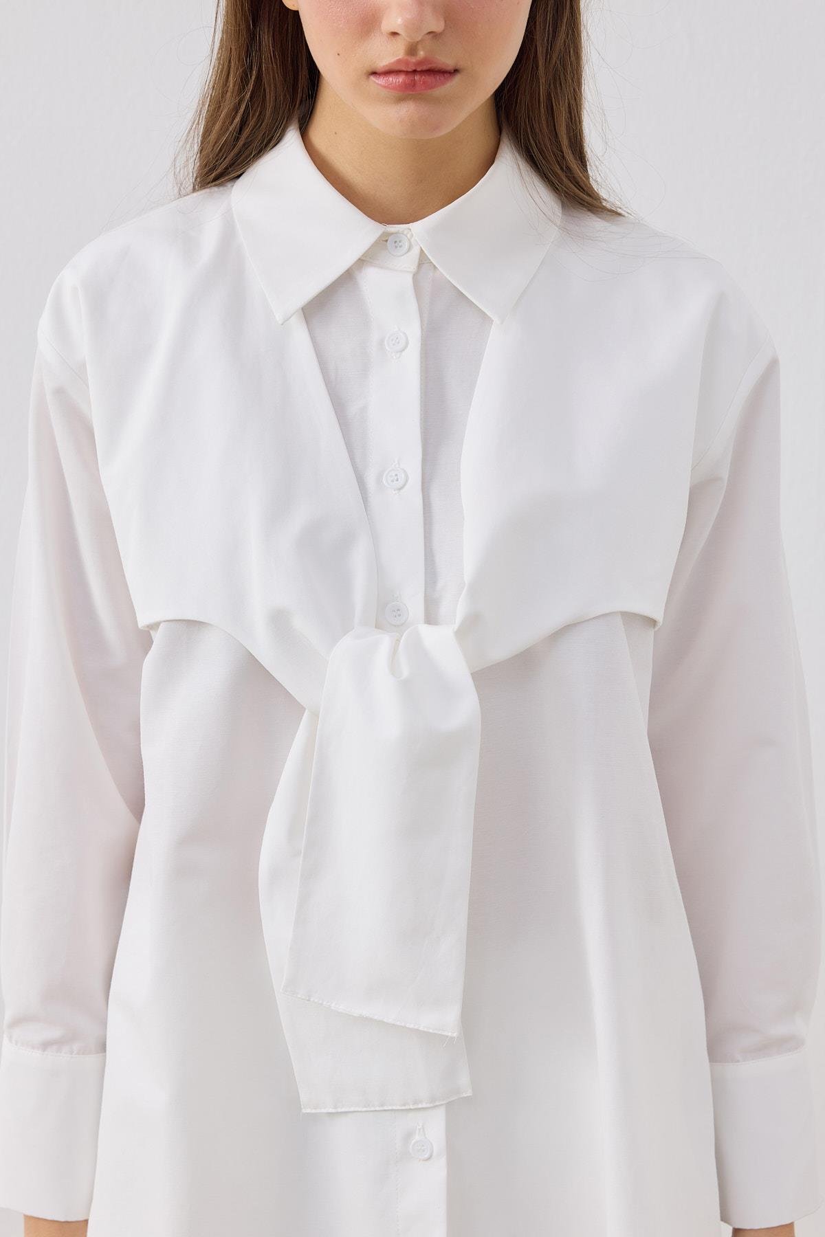 Cecile Allerli Gömlek - Beyaz