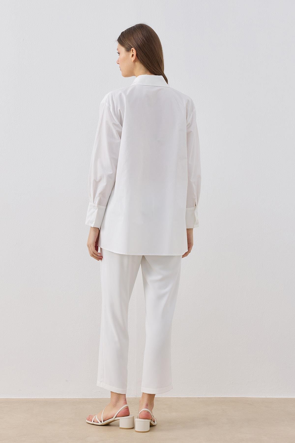 Cecile Allerli Gömlek - Beyaz