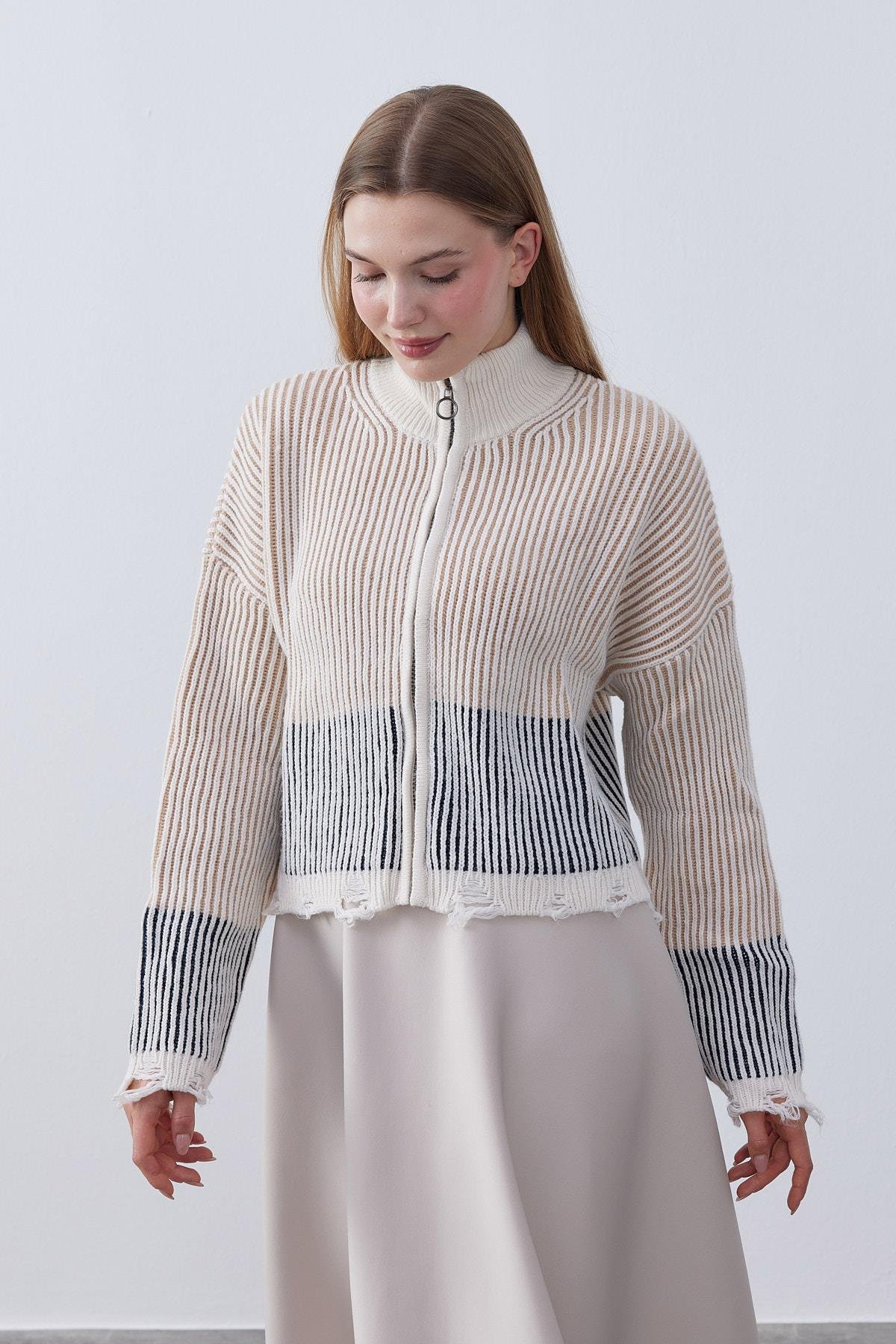 Celoisa Fermurlı Triko Ceket- Siyah