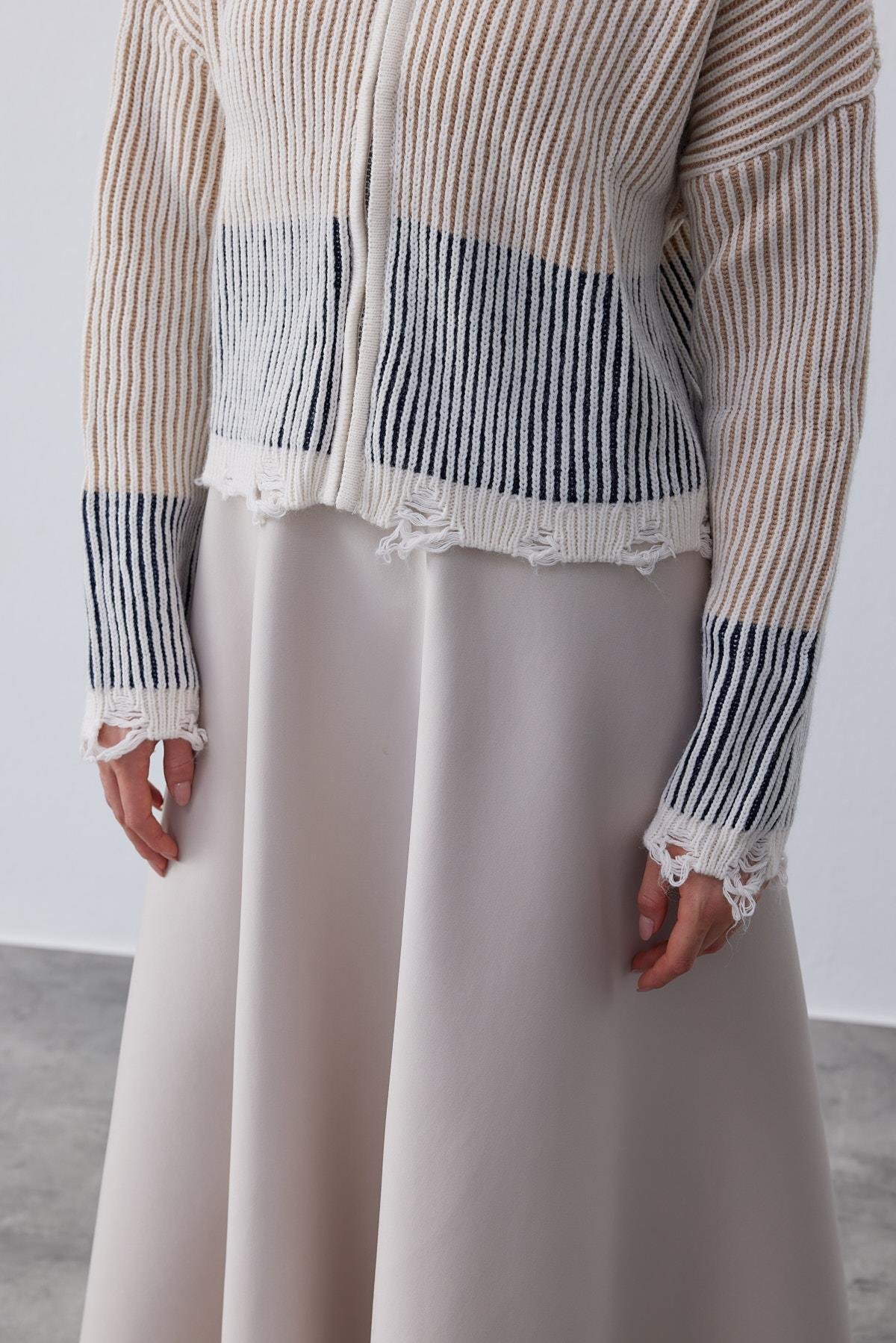 Celoisa Fermurlı Triko Ceket- Siyah