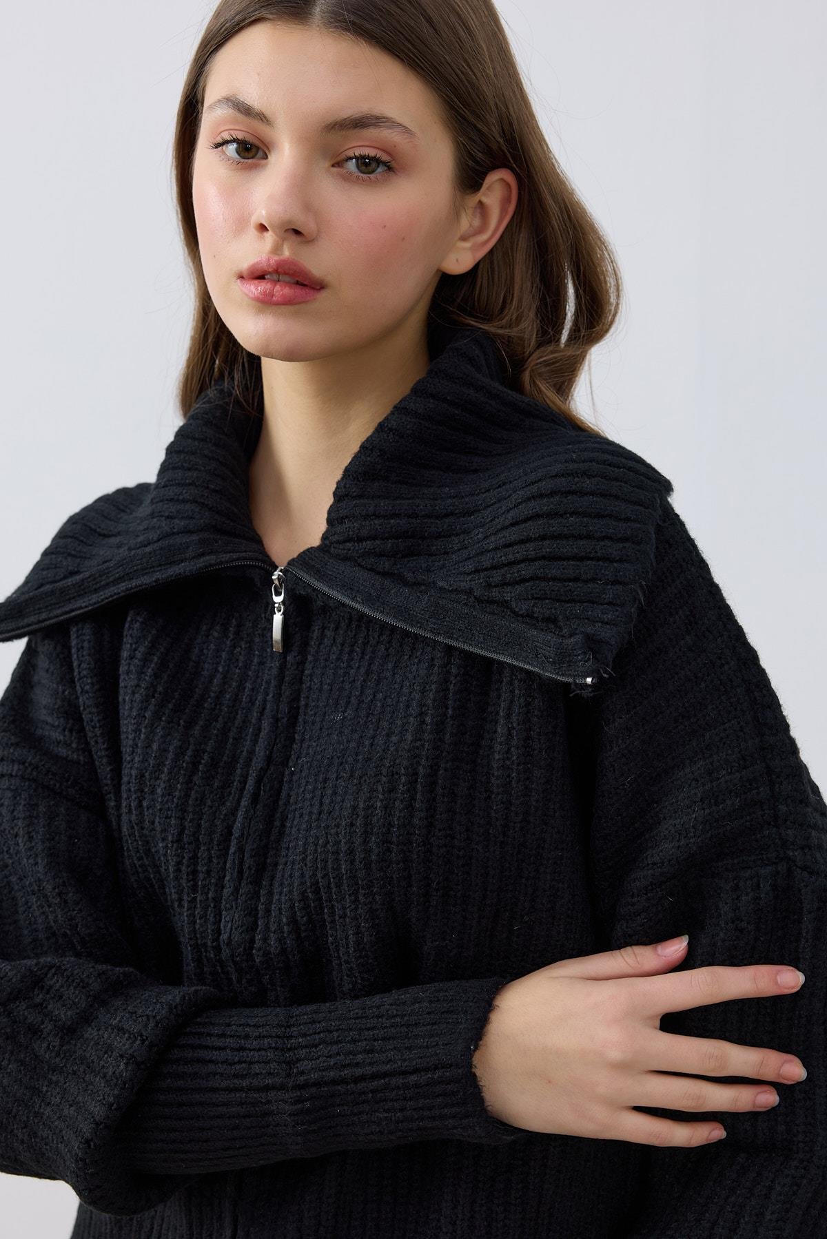 Claudia Balon Kol Hırka- Siyah