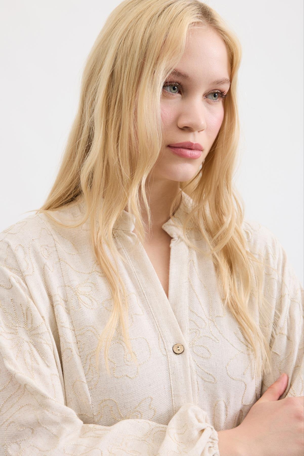 Esme Nakışlı Elbise 