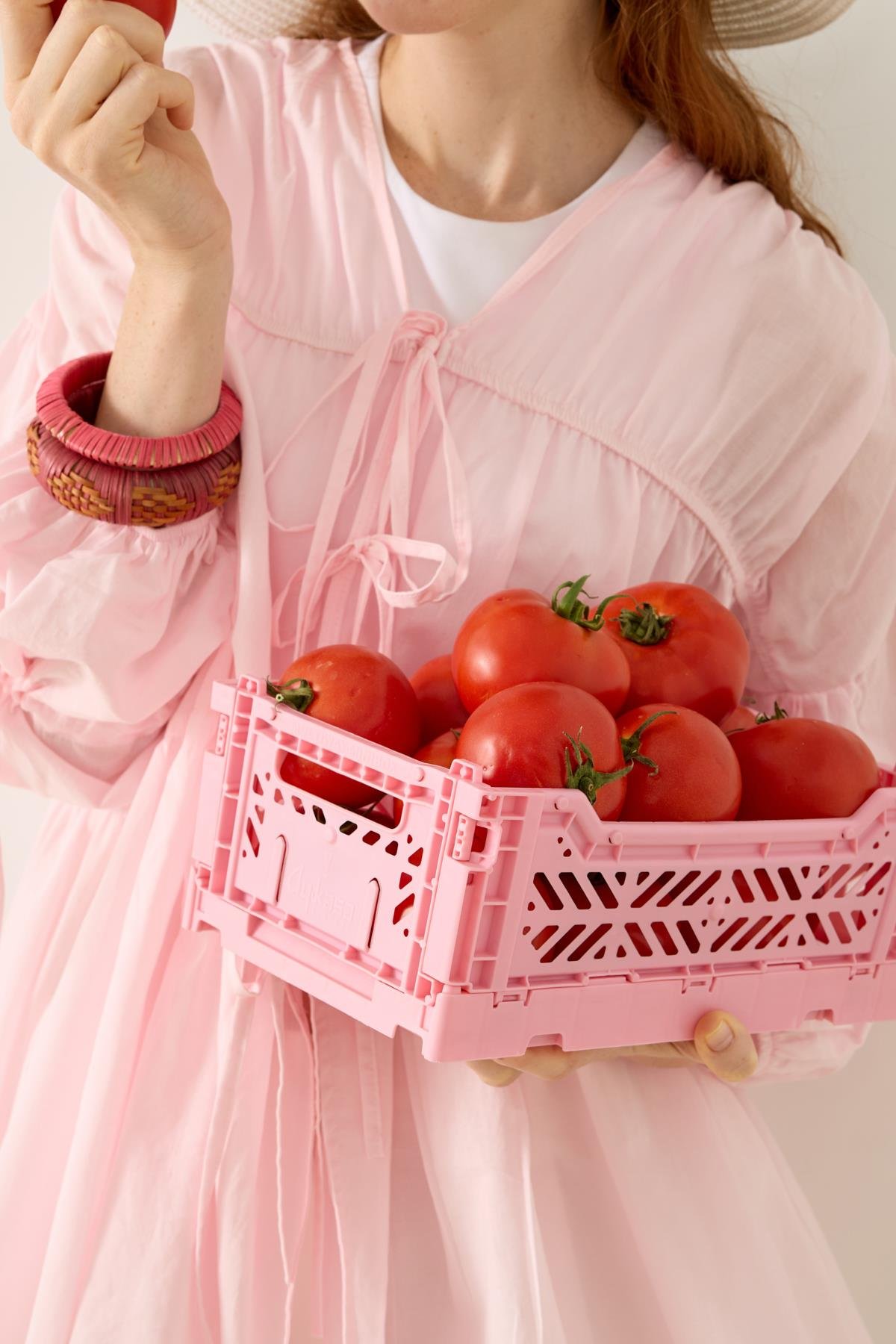 Evie Bağcıklı Robalı Tunik - Pembe