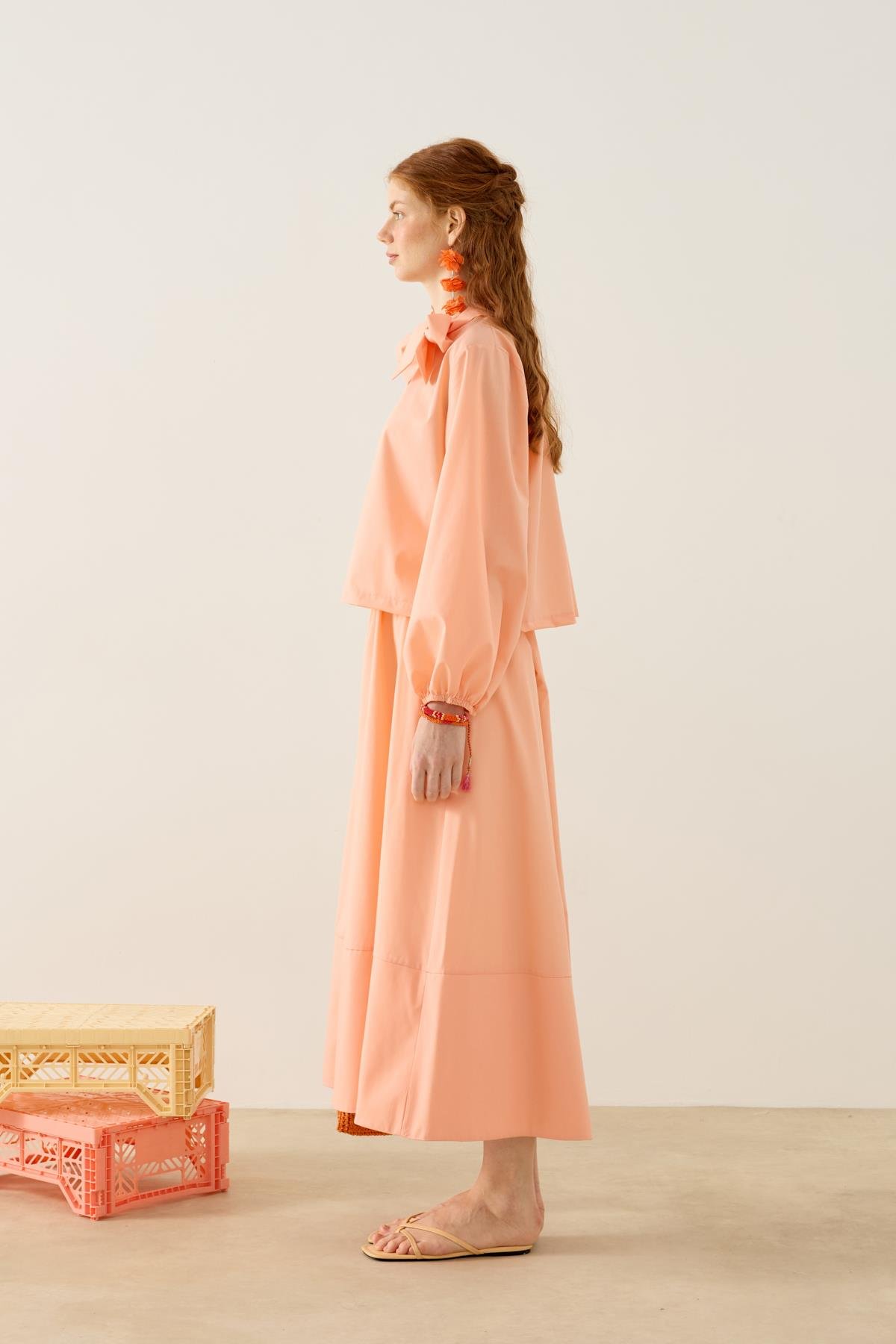 Felicity Bağlamalı Dikişli Takım - Yağruağzı