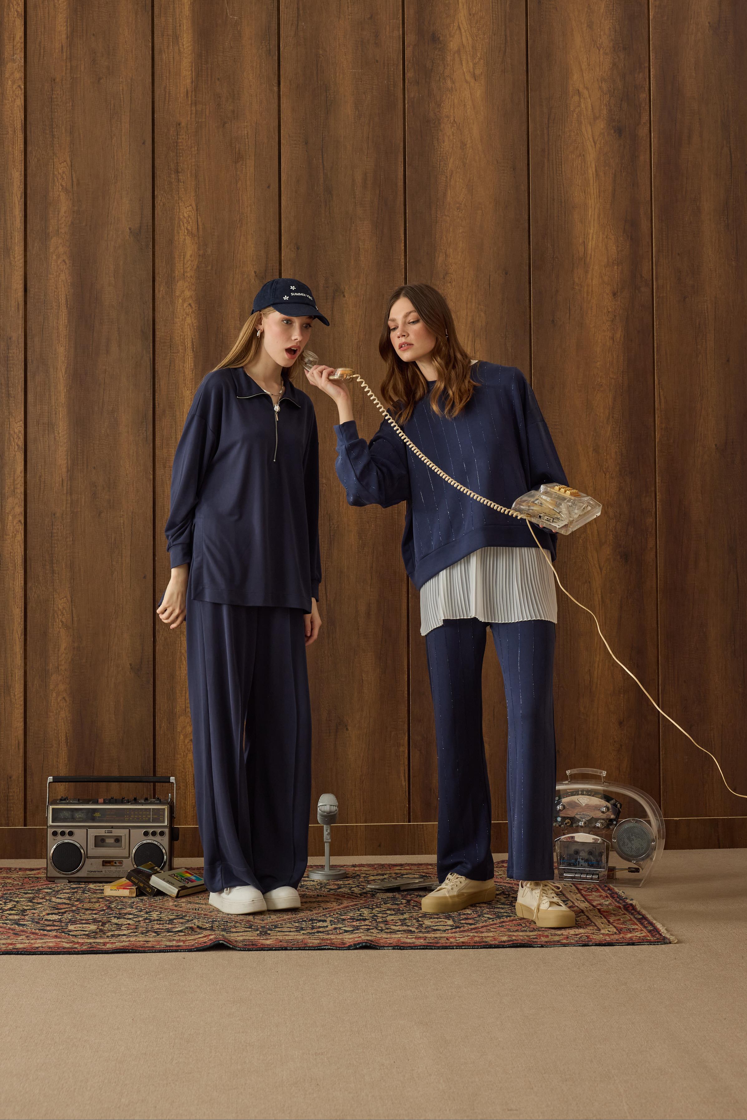 Giya Pliseli İçlik - Beyaz